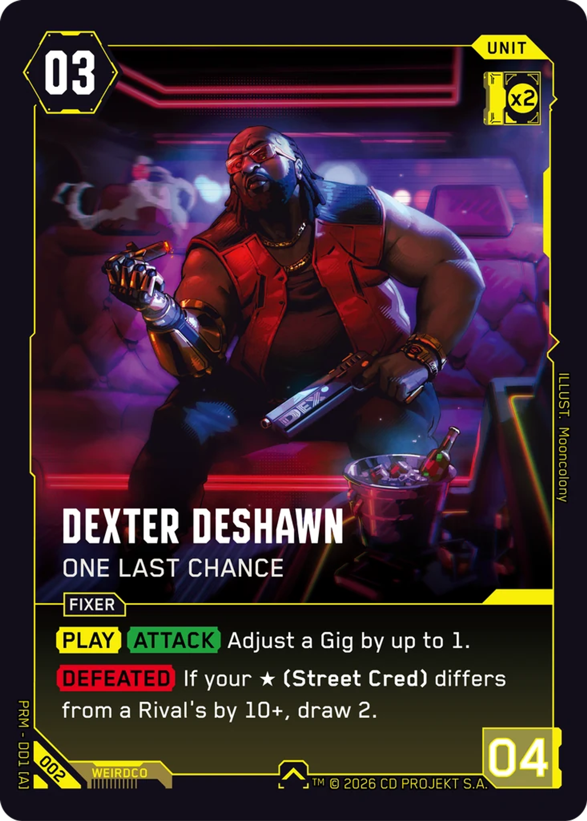 Dexter DeShawn - One Last Chance — Merc Demo Deck — Cyberpunk TCG