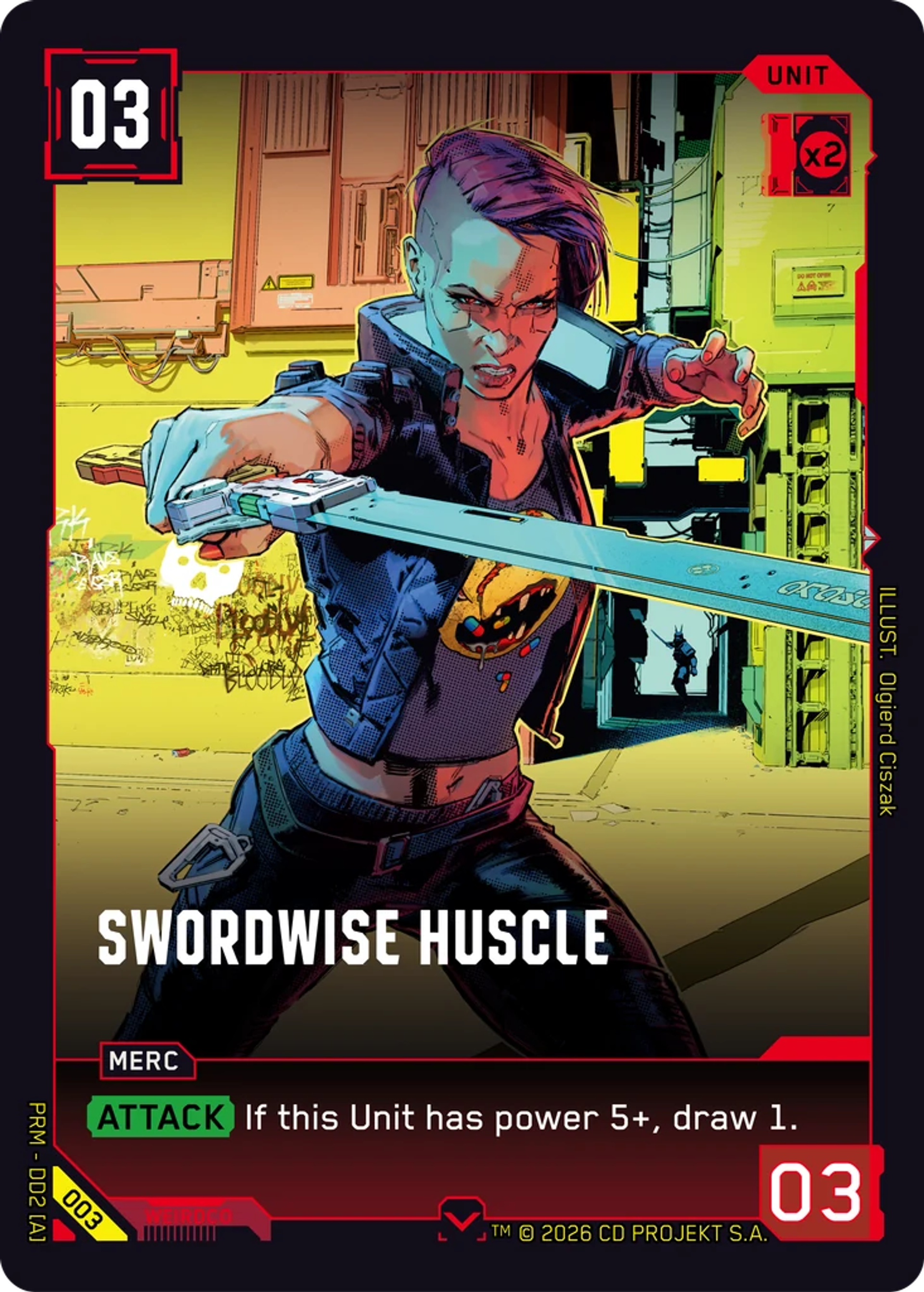 Swordwise Huscle — Arasaka Demo Deck — Cyberpunk TCG