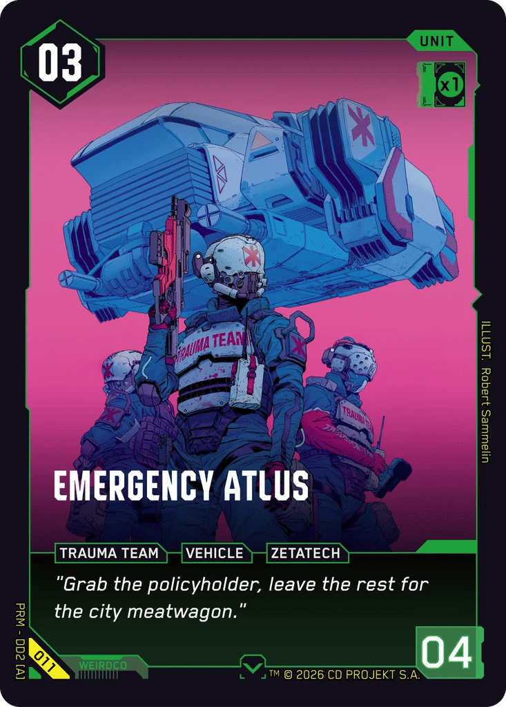 Emergency Atlus — Arasaka Demo Deck — Cyberpunk TCG