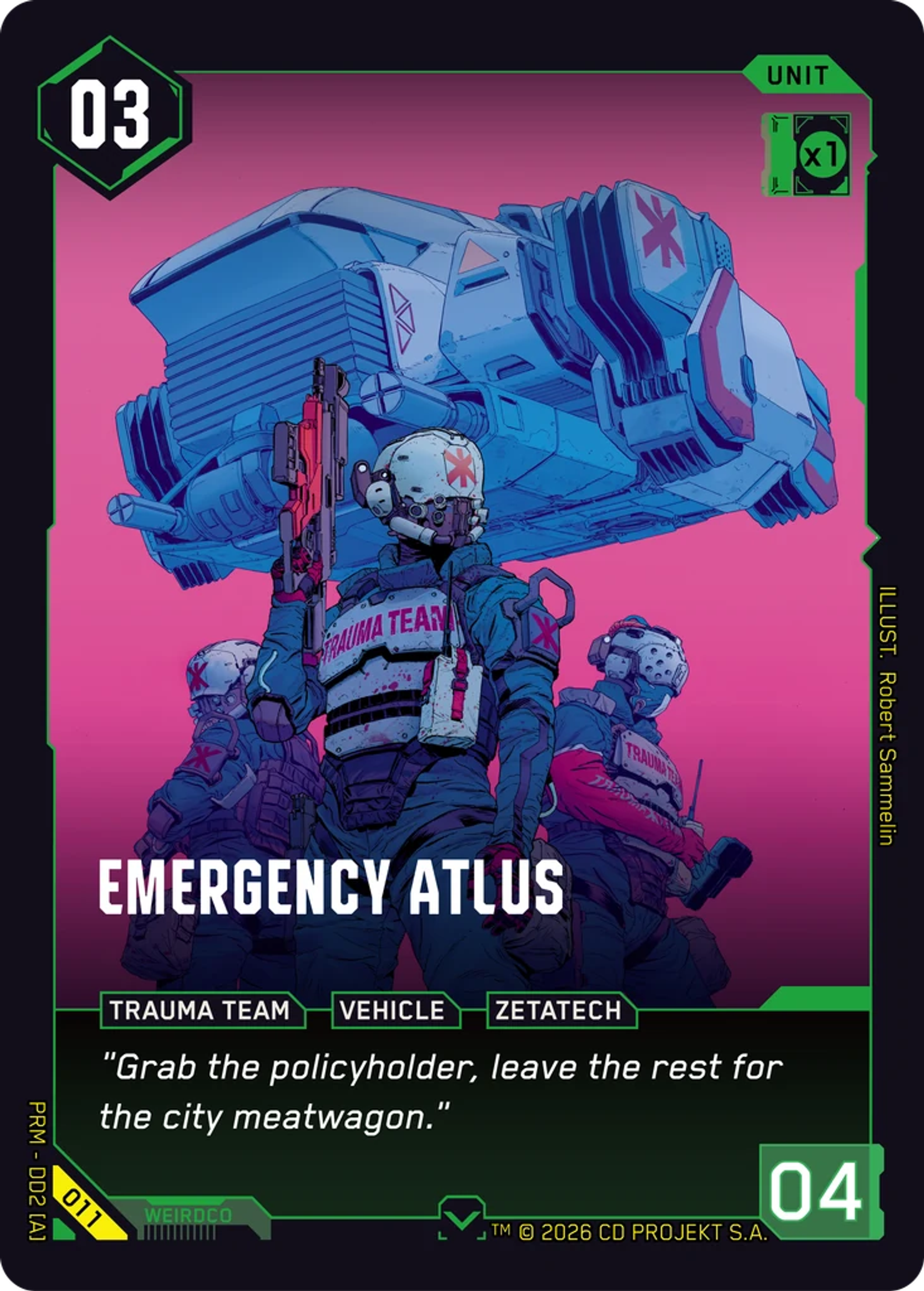 Emergency Atlus — Arasaka Demo Deck — Cyberpunk TCG