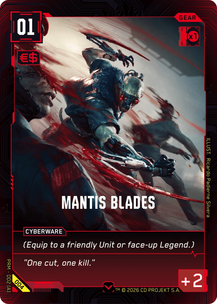 Mantis Blades — Arasaka Demo Deck — Cyberpunk TCG