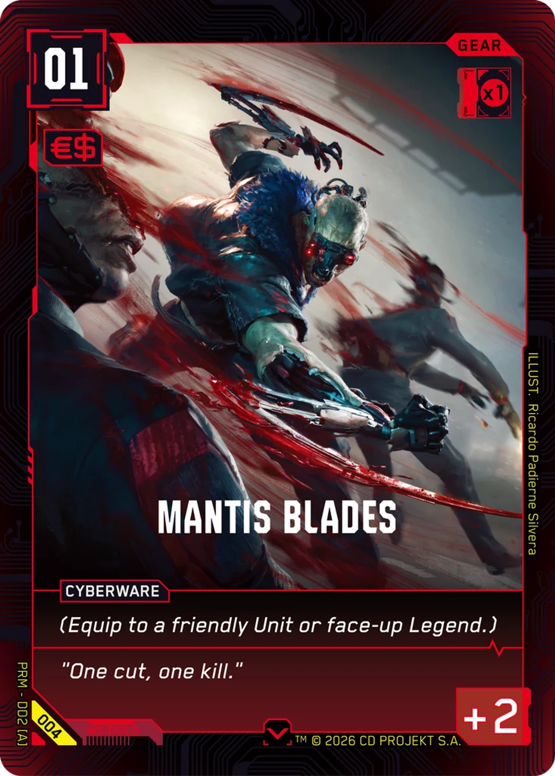 Mantis Blades — Arasaka Demo Deck — Cyberpunk TCG