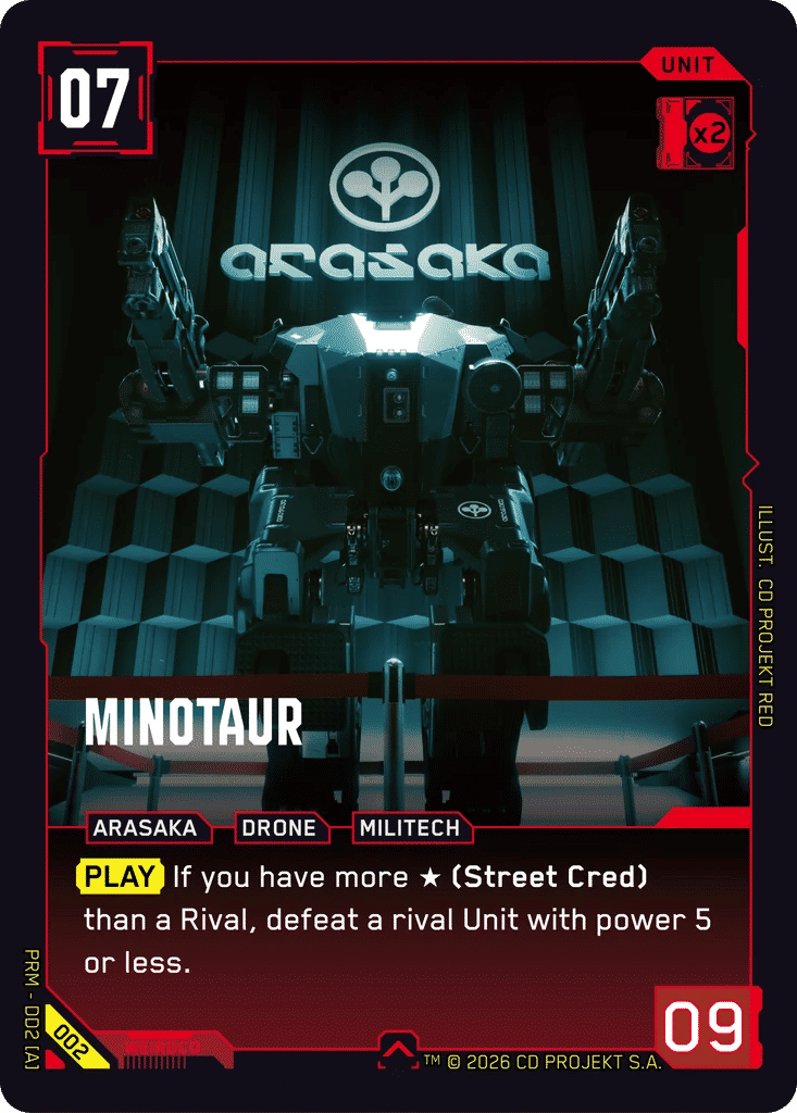 Minotaur — Arasaka Demo Deck — Cyberpunk TCG