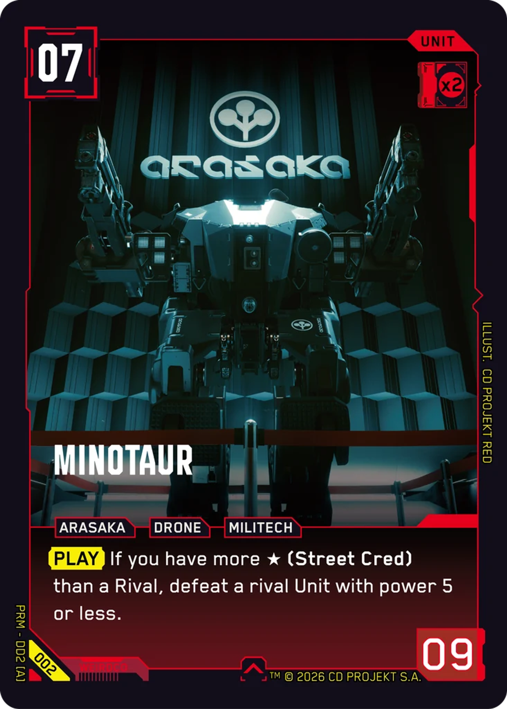 Minotaur — Arasaka Demo Deck — Cyberpunk TCG