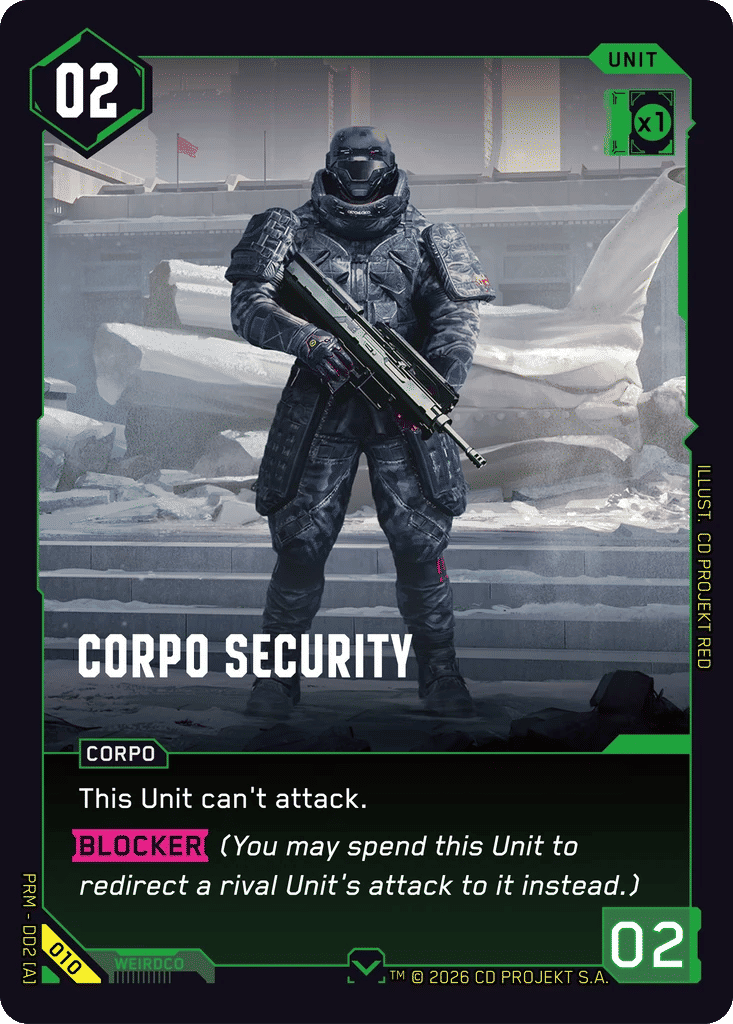 Corpo Security — Arasaka Demo Deck — Cyberpunk TCG