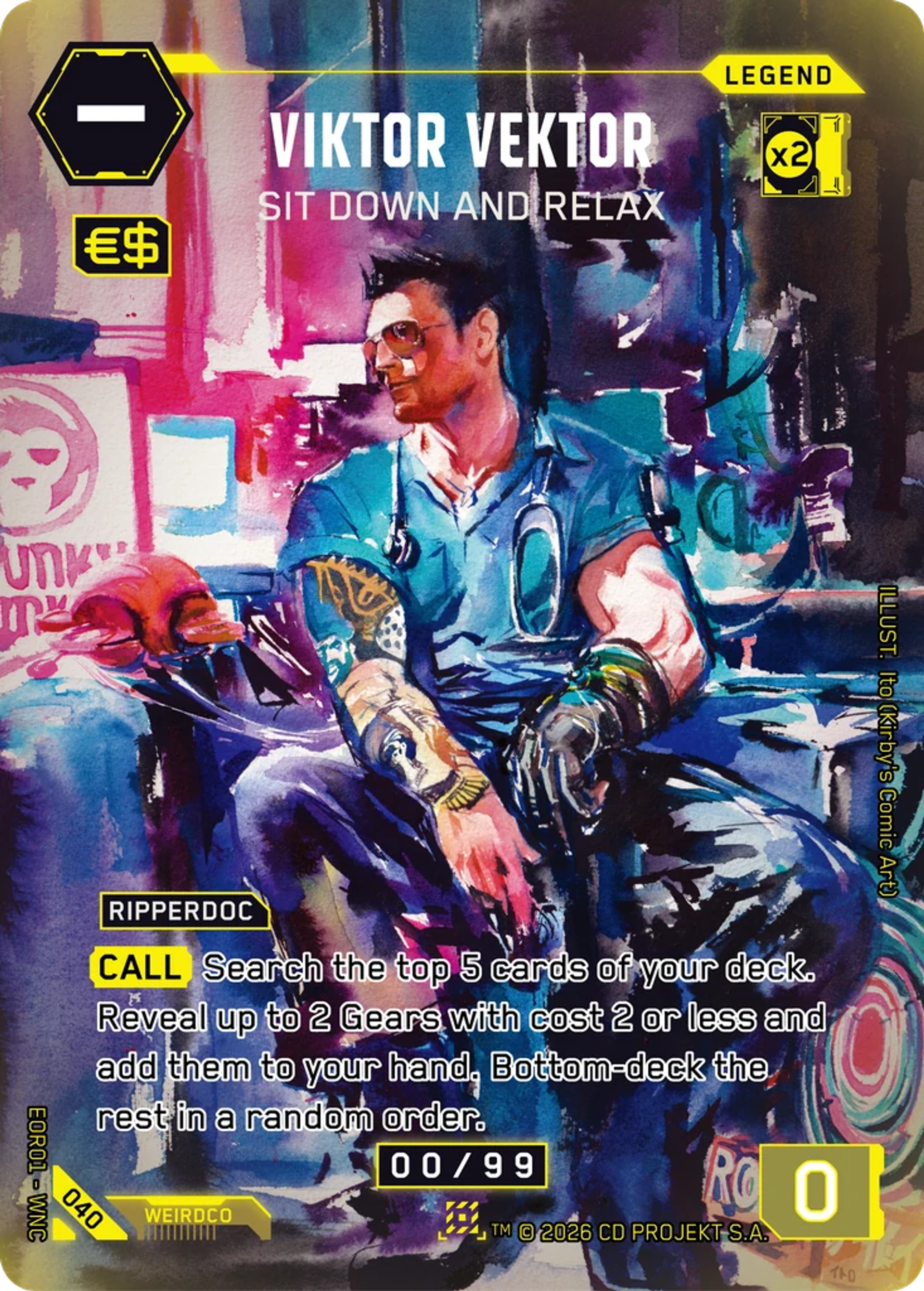 Viktor Vektor - Sit Down and Relax — Edgerunner Open S 1 — Cyberpunk TCG