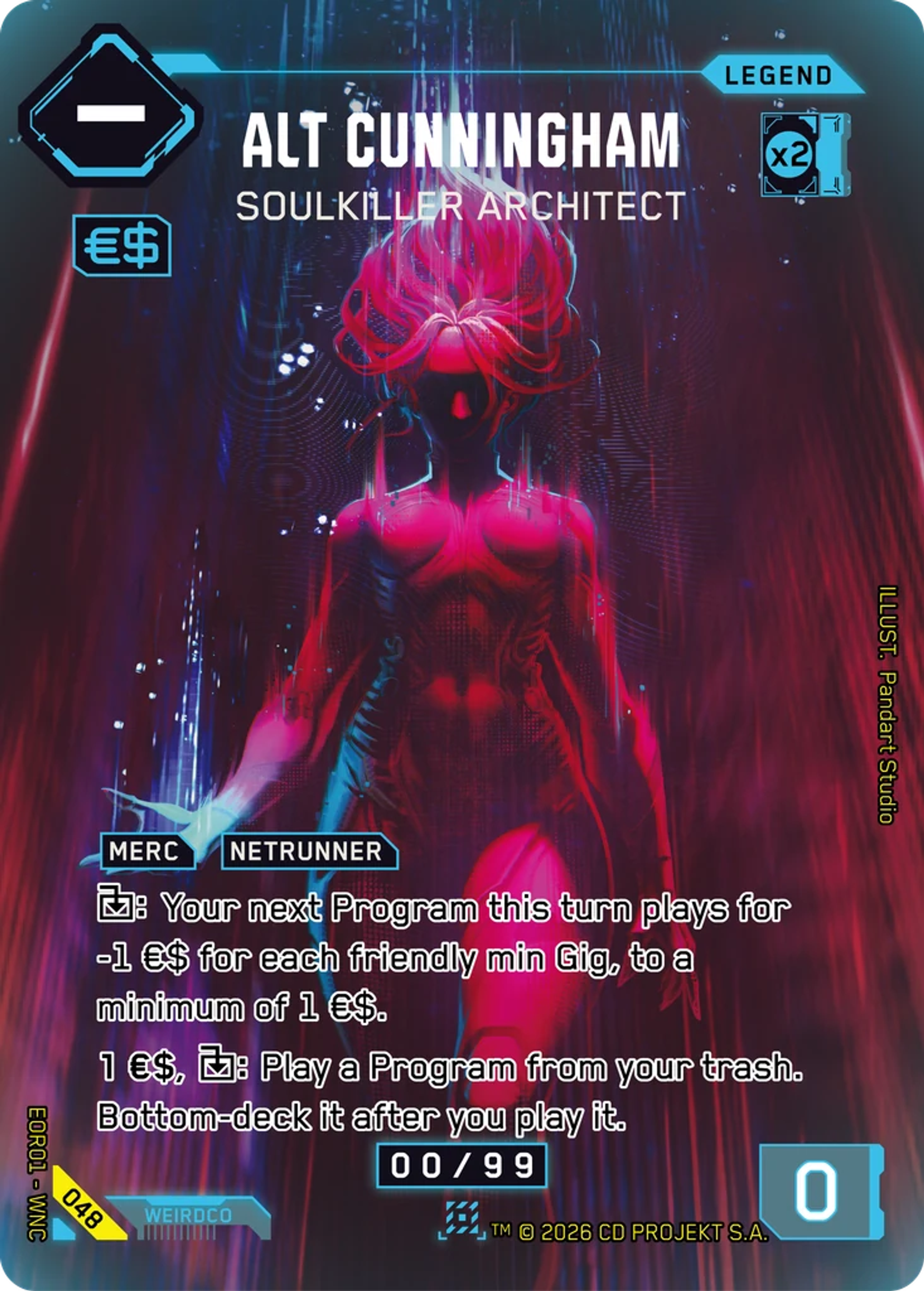 Alt Cunningham - Soulkiller Architect — Edgerunner Open S 1 — Cyberpunk TCG