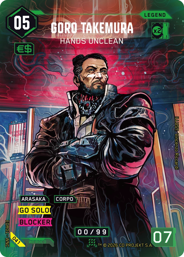 Goro Takemura - Hands Unclean — Edgerunner Open S 1 — Cyberpunk TCG