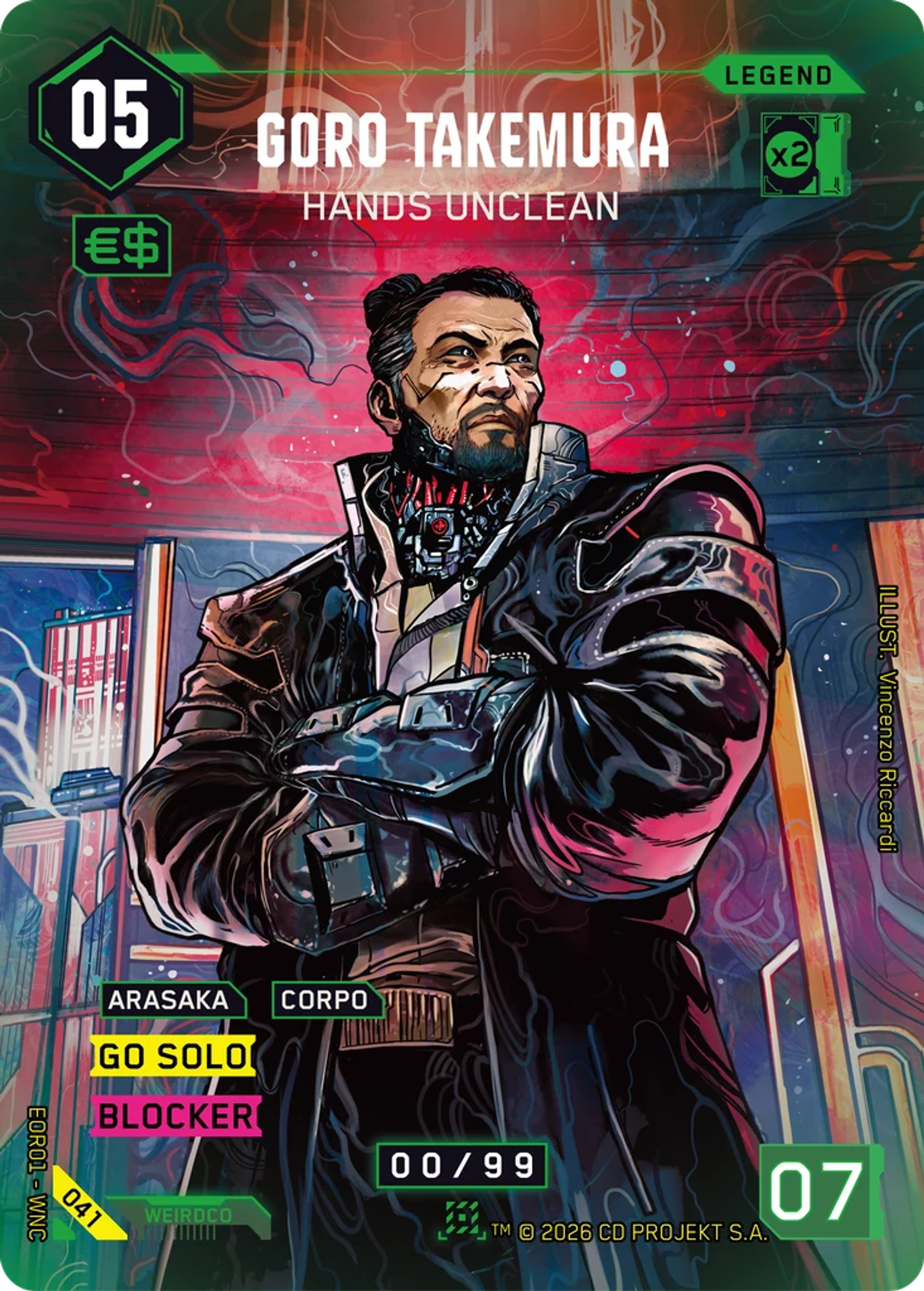Goro Takemura - Hands Unclean — Edgerunner Open S 1 — Cyberpunk TCG