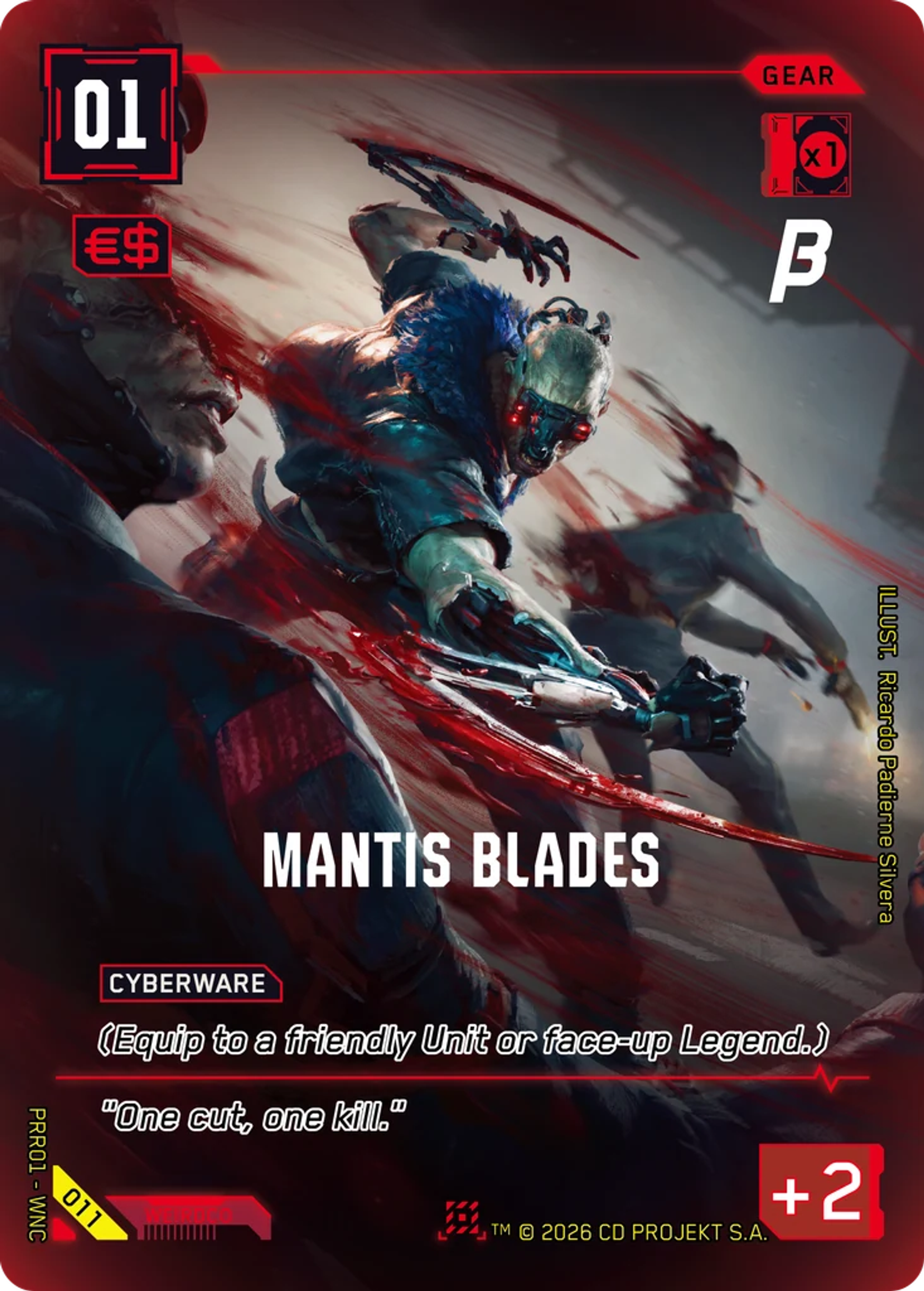 Mantis Blades — Pre-Release Beta — Cyberpunk TCG