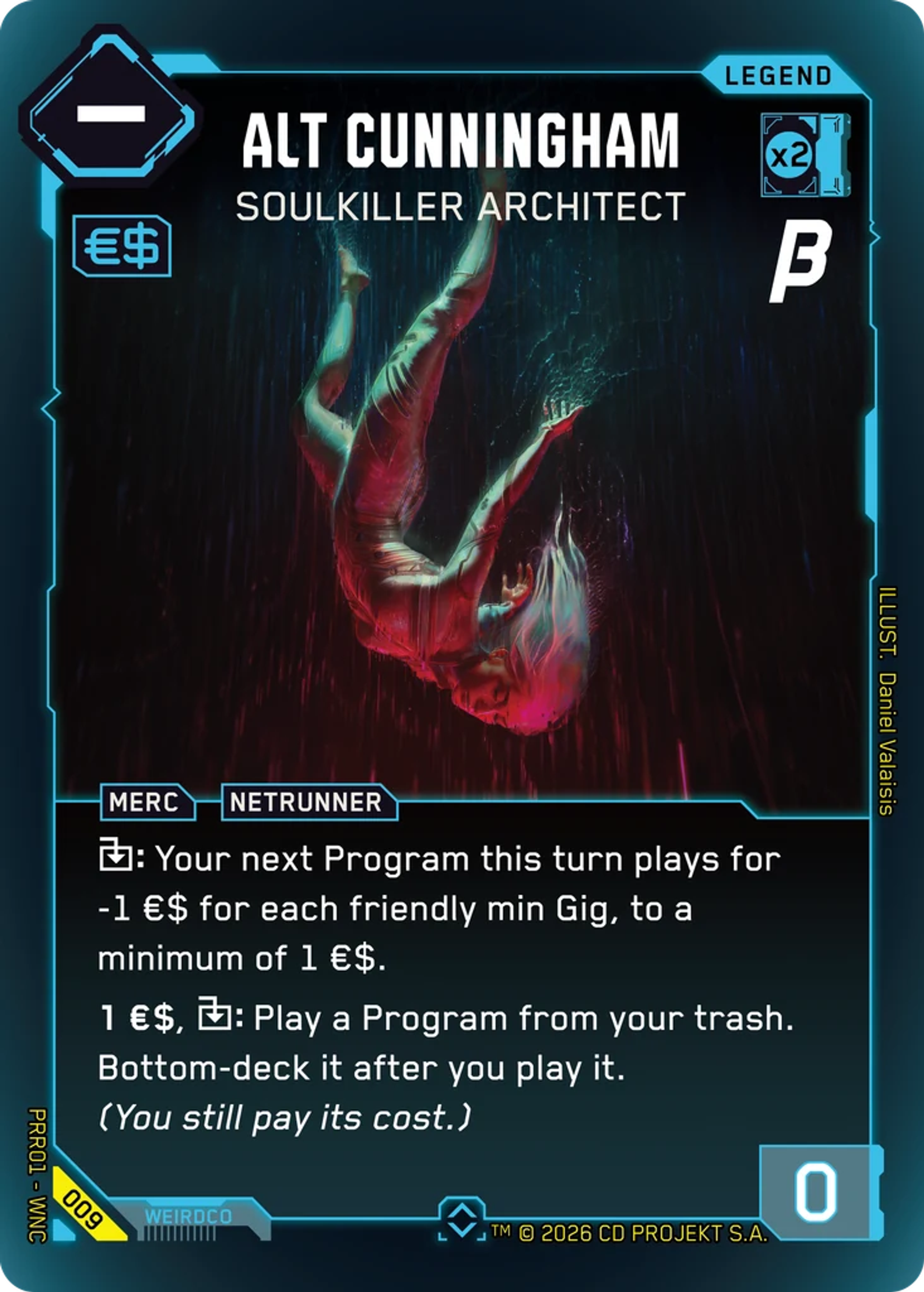 Alt Cunningham - Soulkiller Architect — Pre-Release Beta — Cyberpunk TCG