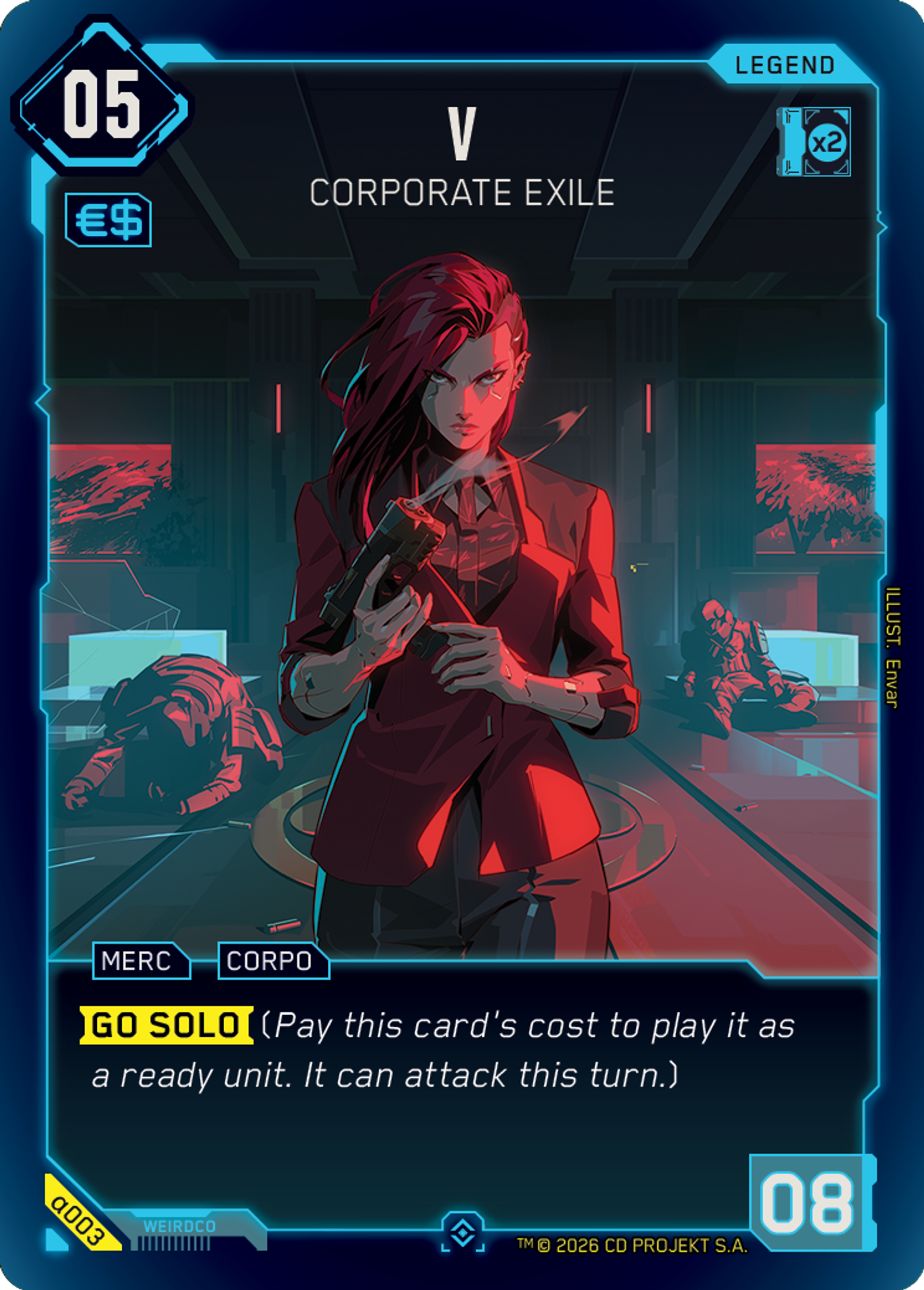 V - Corporate Exile — Alpha Kit Set — Cyberpunk TCG