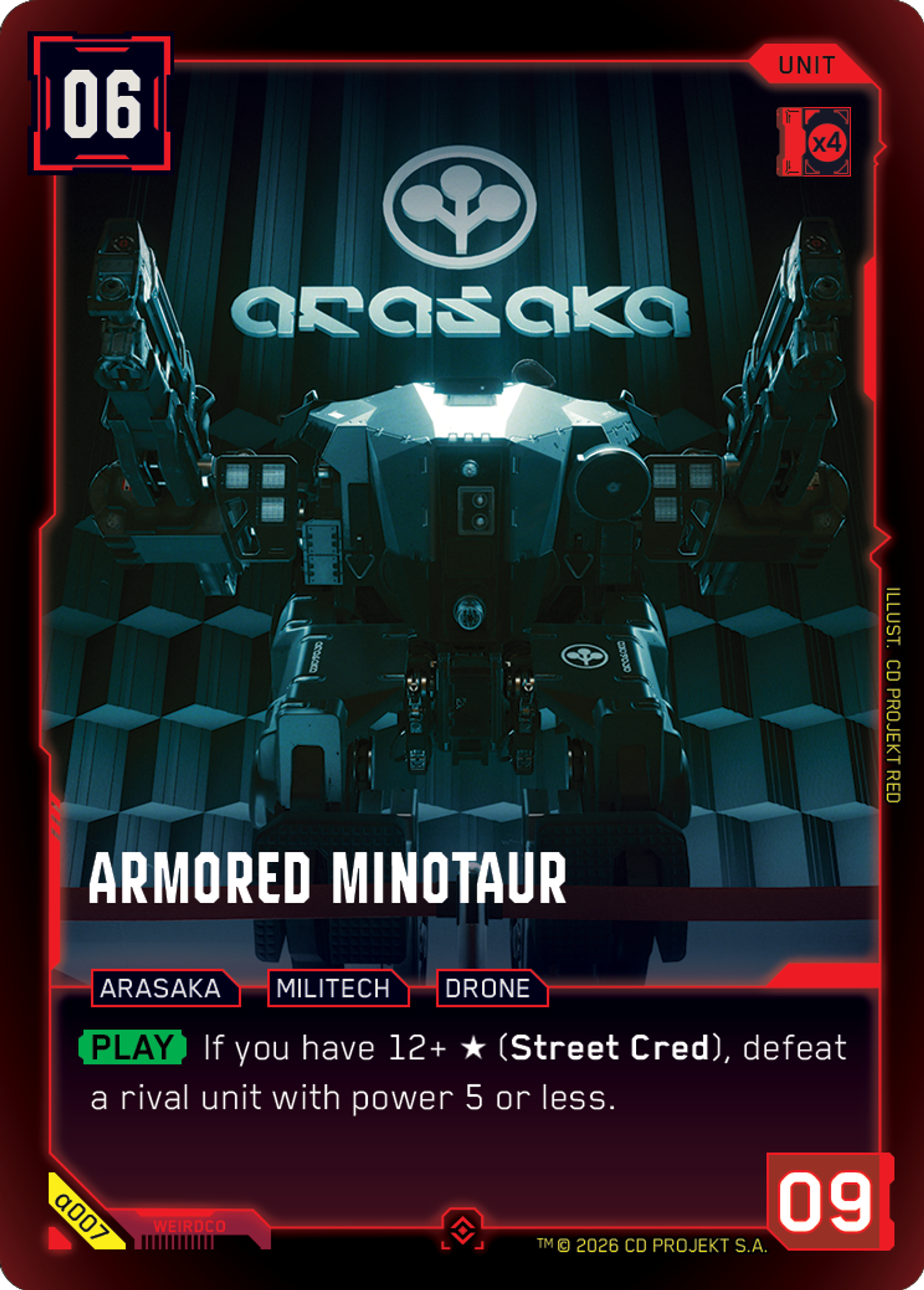 Armored Minotaur — Alpha Kit Set — Cyberpunk TCG
