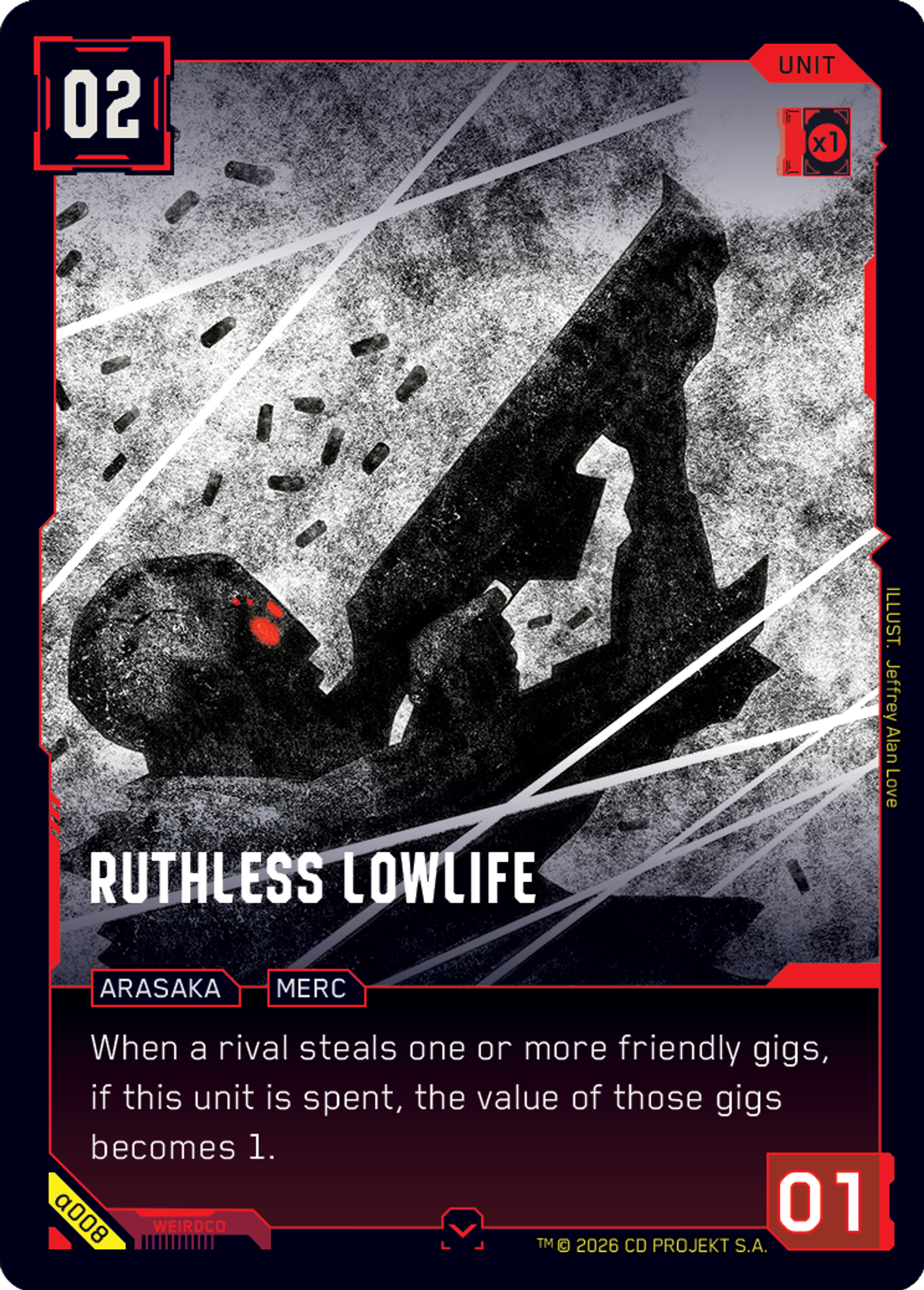 Ruthless Lowlife — Alpha Kit Set — Cyberpunk TCG