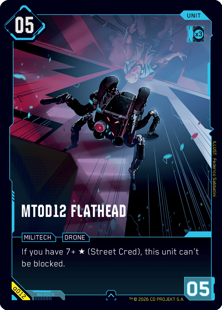 MT0D12 Flathead — Alpha Kit Set — Cyberpunk TCG