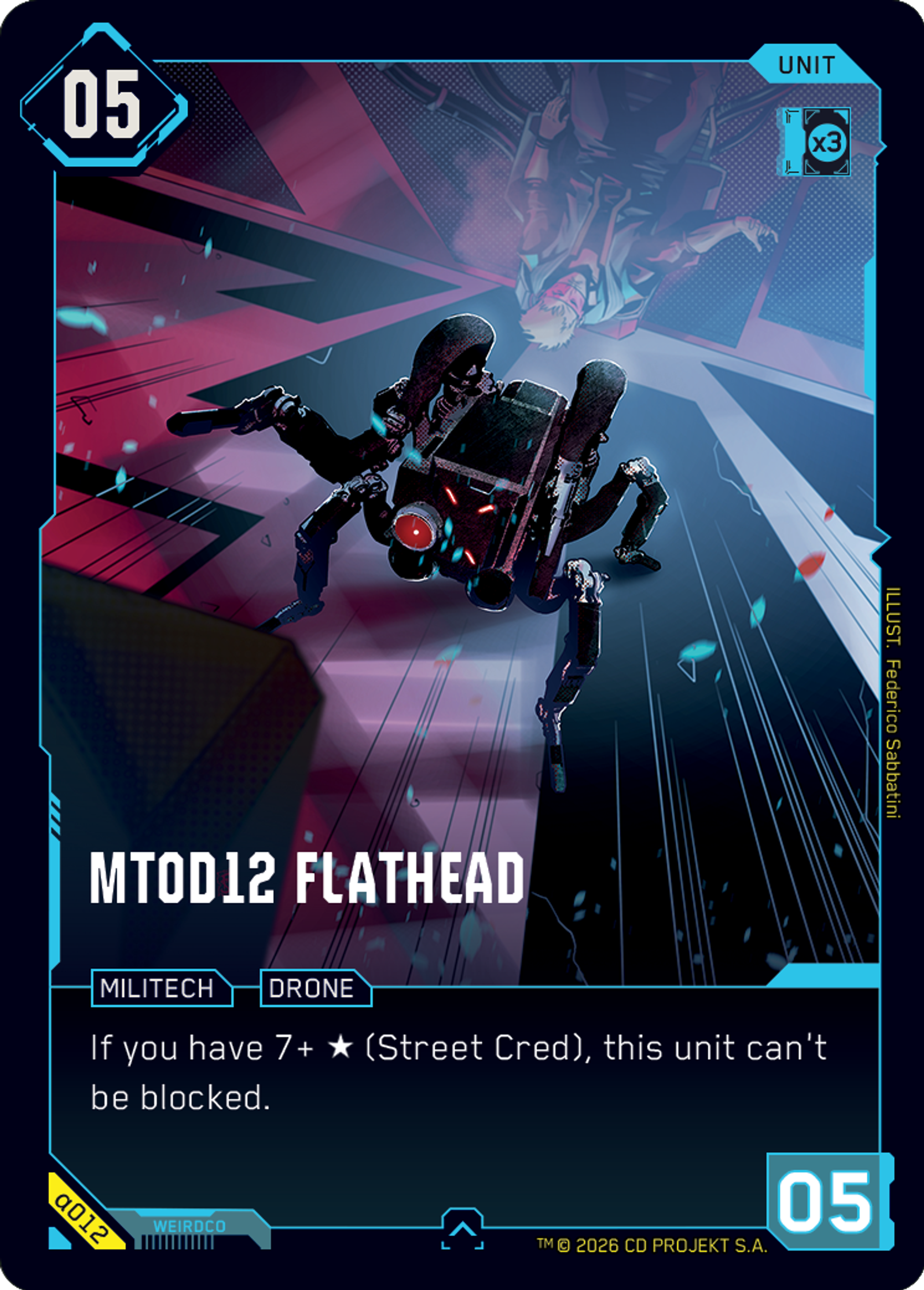 MT0D12 Flathead — Alpha Kit Set — Cyberpunk TCG