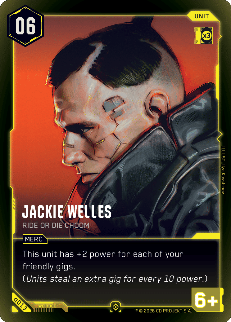 Jackie Welles - Ride Or DIe Choom — Alpha Kit Set — Cyberpunk TCG