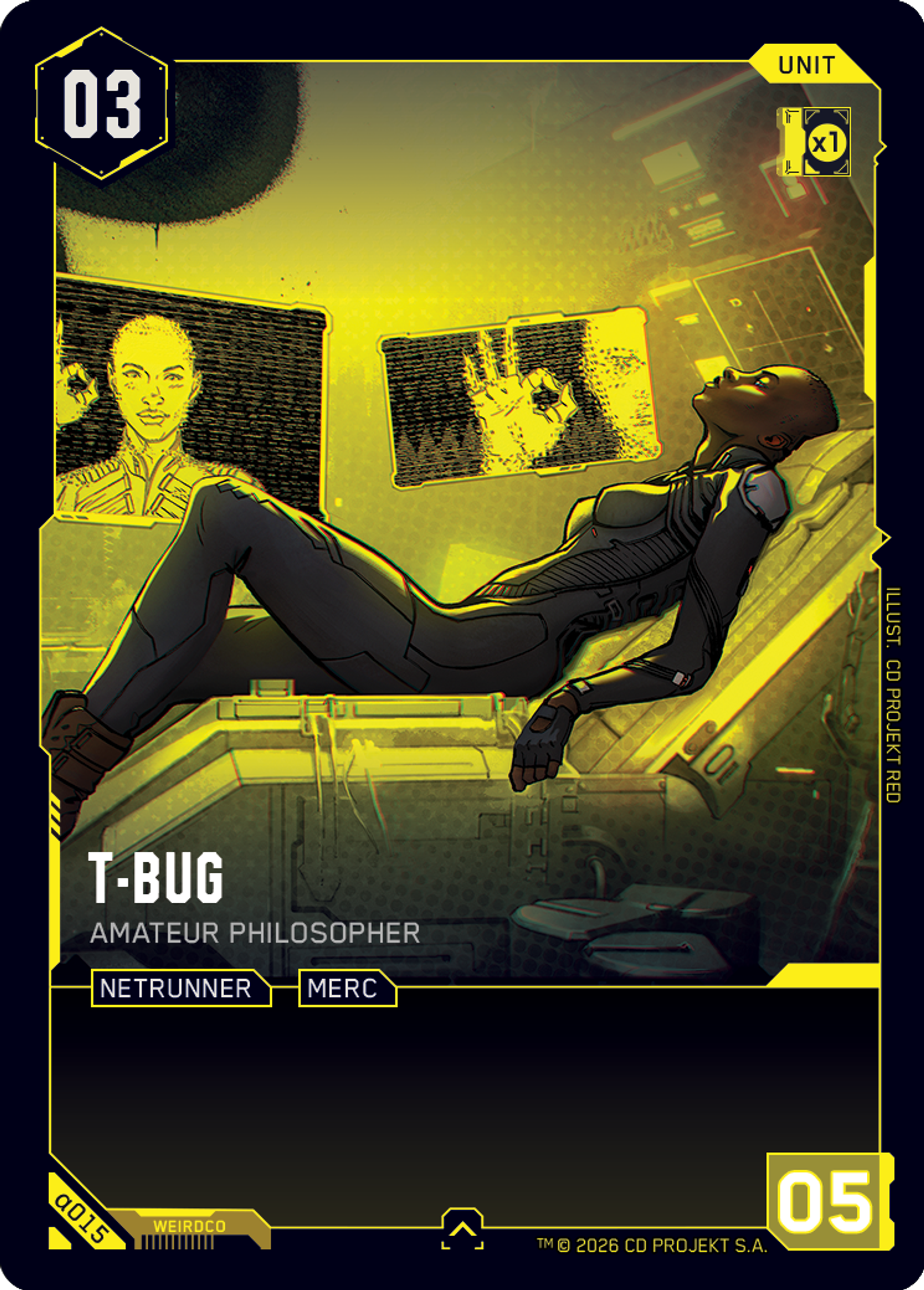 T-Bug - Amateur Philosopher — Alpha Kit Set — Cyberpunk TCG