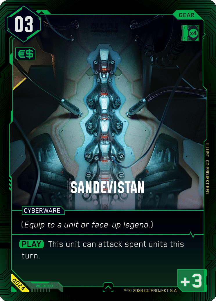 Sandevistan — Alpha Kit Set — Cyberpunk TCG