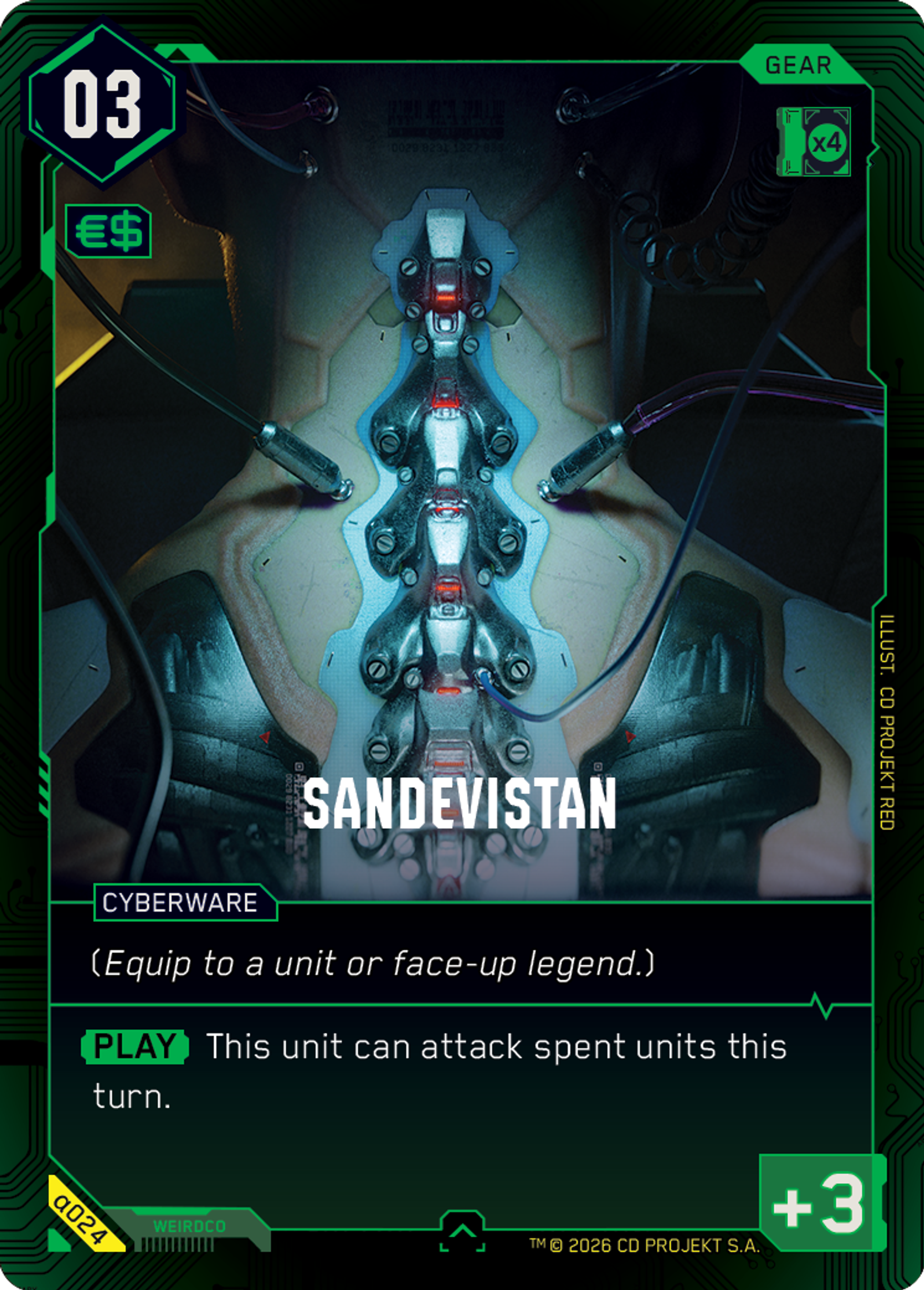 Sandevistan — Alpha Kit Set — Cyberpunk TCG