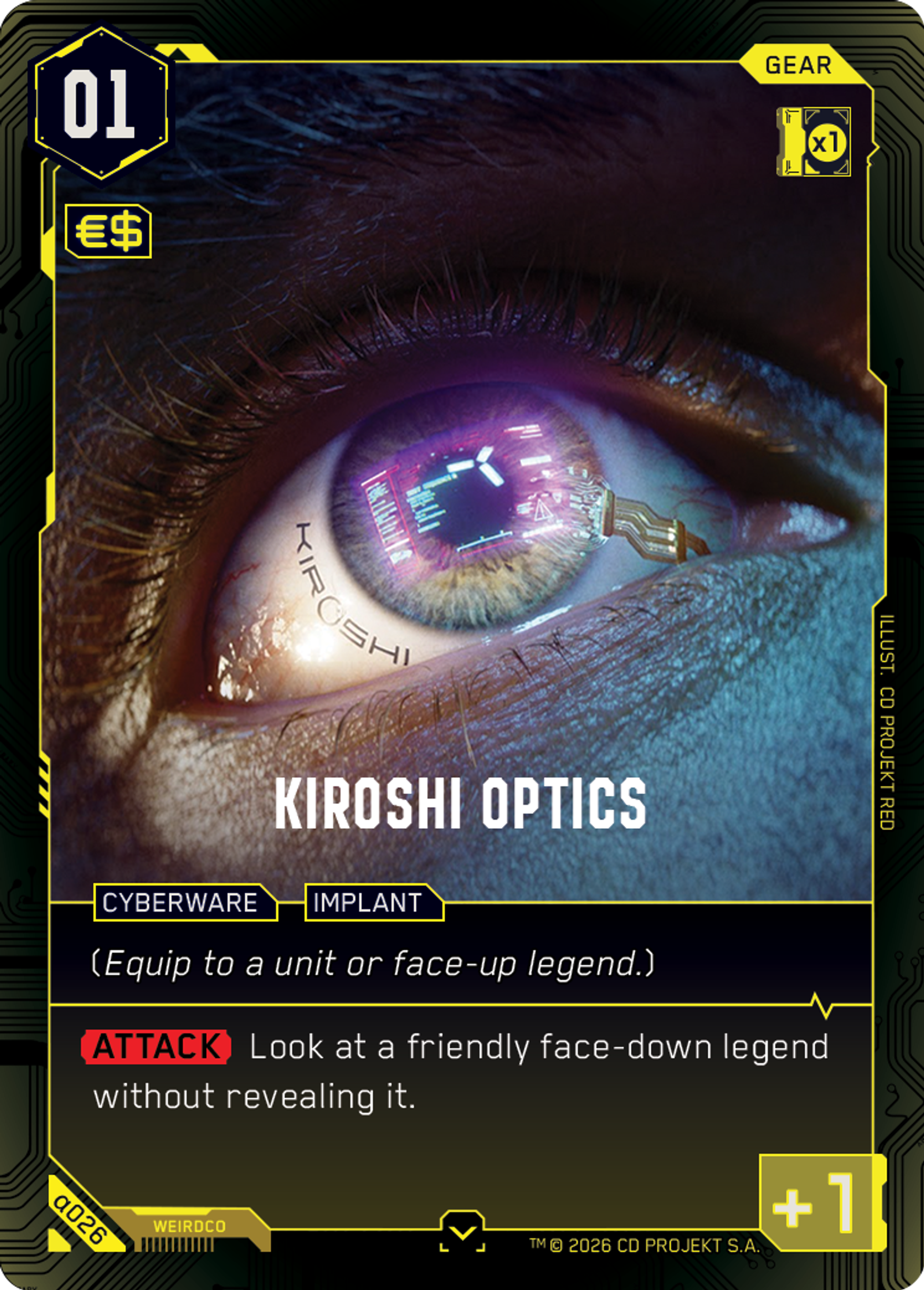 Kiroshi Optics — Alpha Kit Set — Cyberpunk TCG