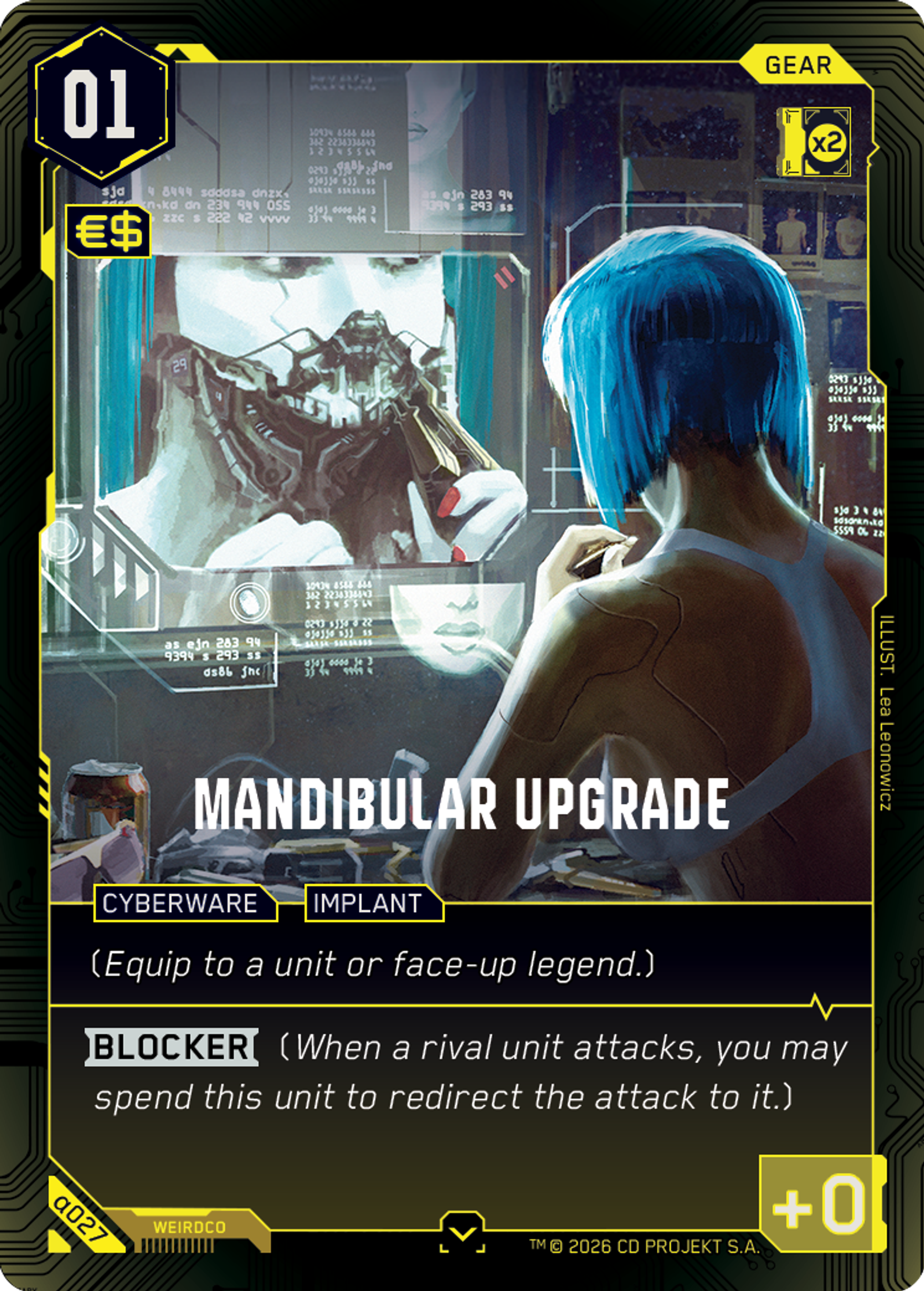 Mandibular Upgrade — Alpha Kit Set — Cyberpunk TCG