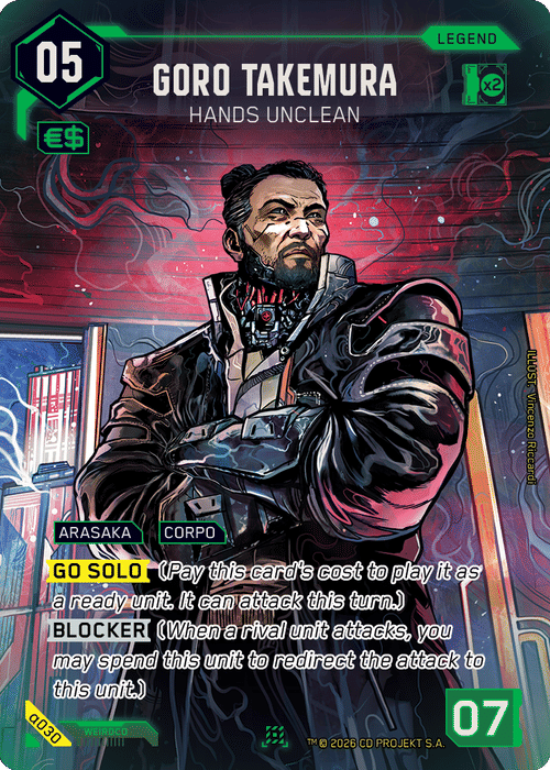 Cyberpunk character card art