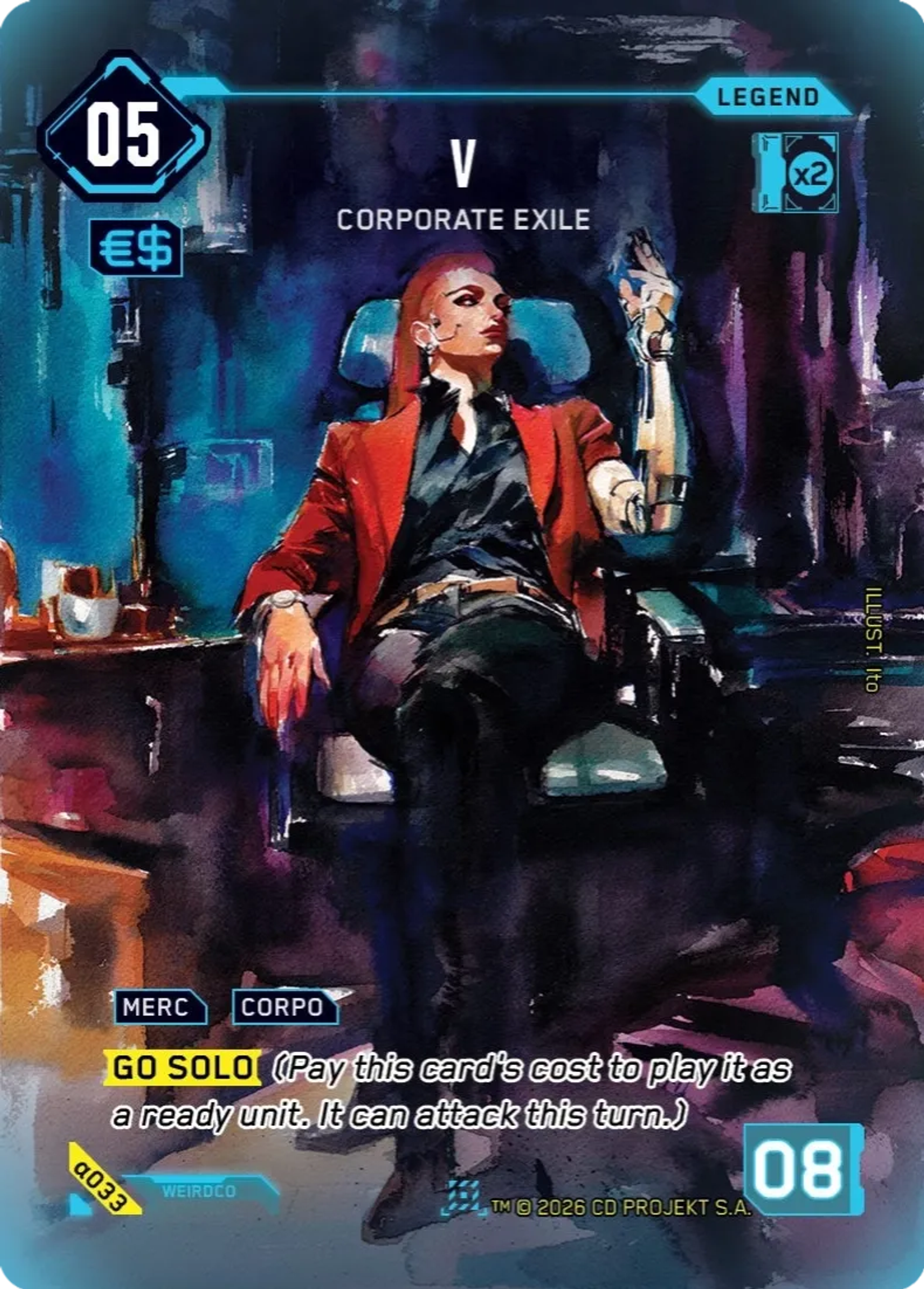 V - Corporate Exile — Alpha Kit Set — Cyberpunk TCG