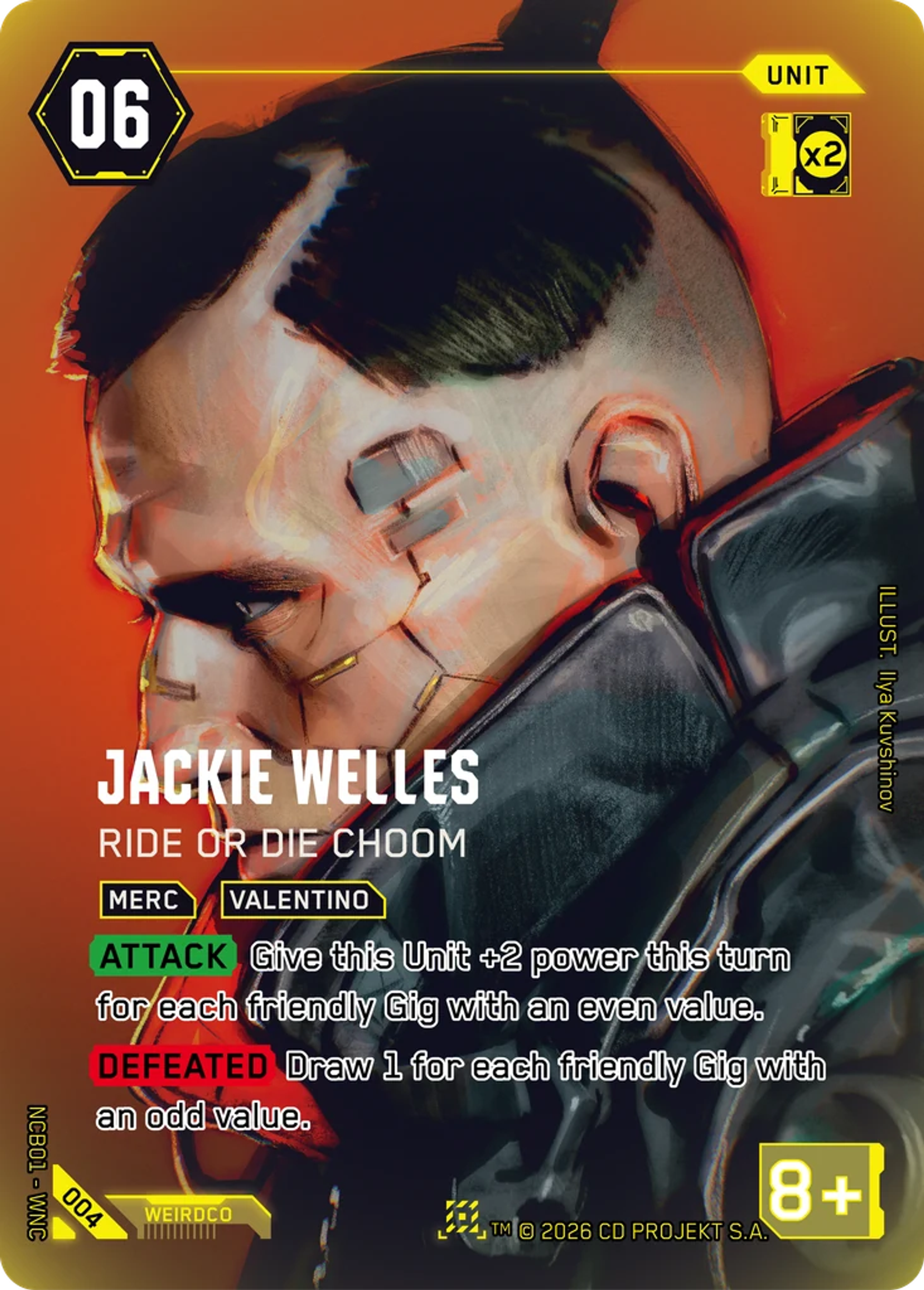 Jackie Welles - Ride or Die Choom — Night City Brawl S 1 — Cyberpunk TCG