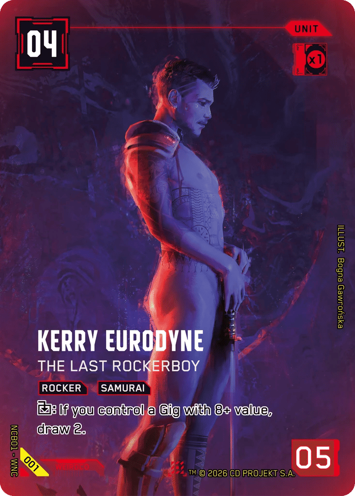 Kerry Eurodyne - The Last Rockerboy — Night City Brawl S 1 — Cyberpunk TCG