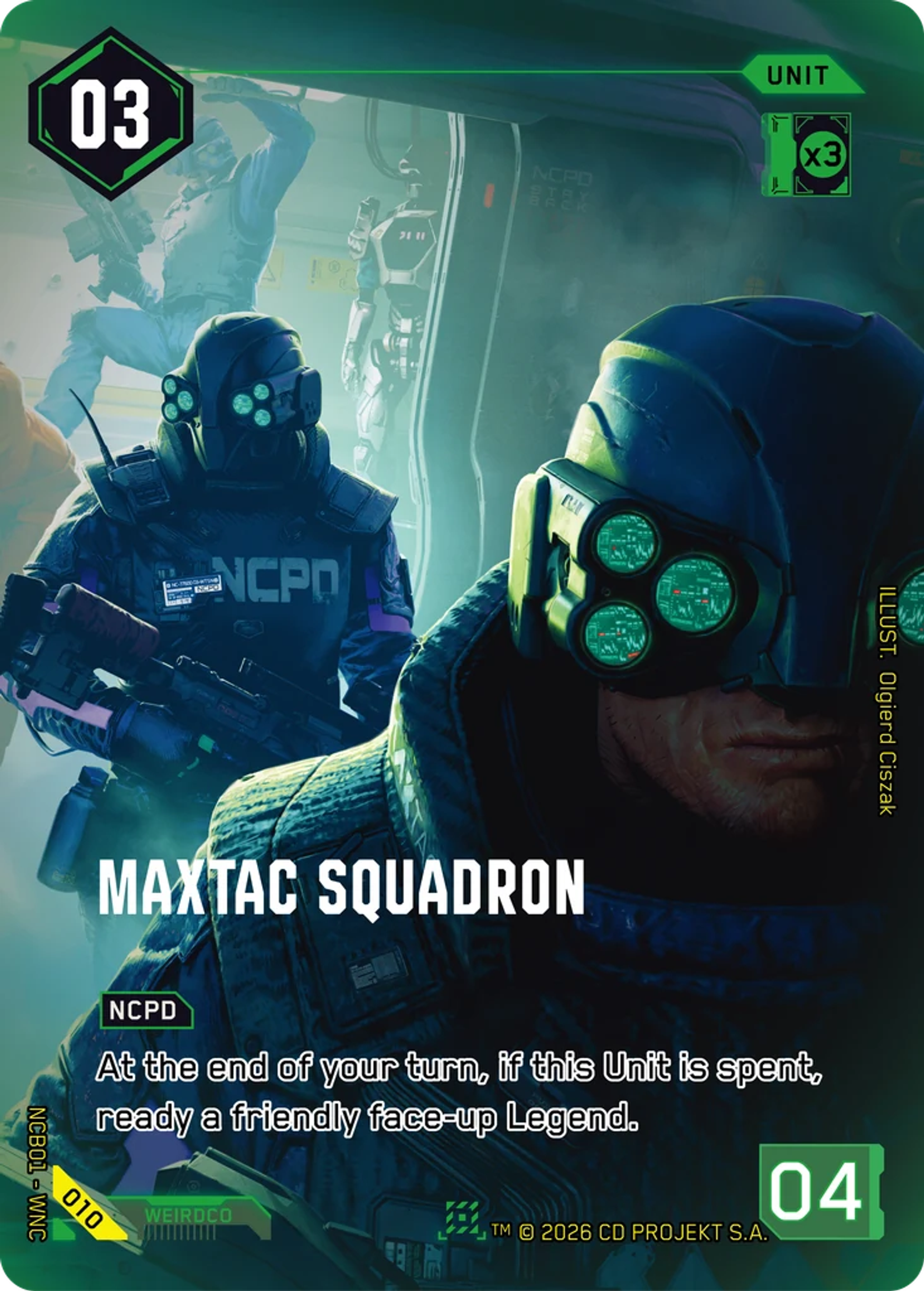 MaxTac Squadron — Night City Brawl S 1 — Cyberpunk TCG