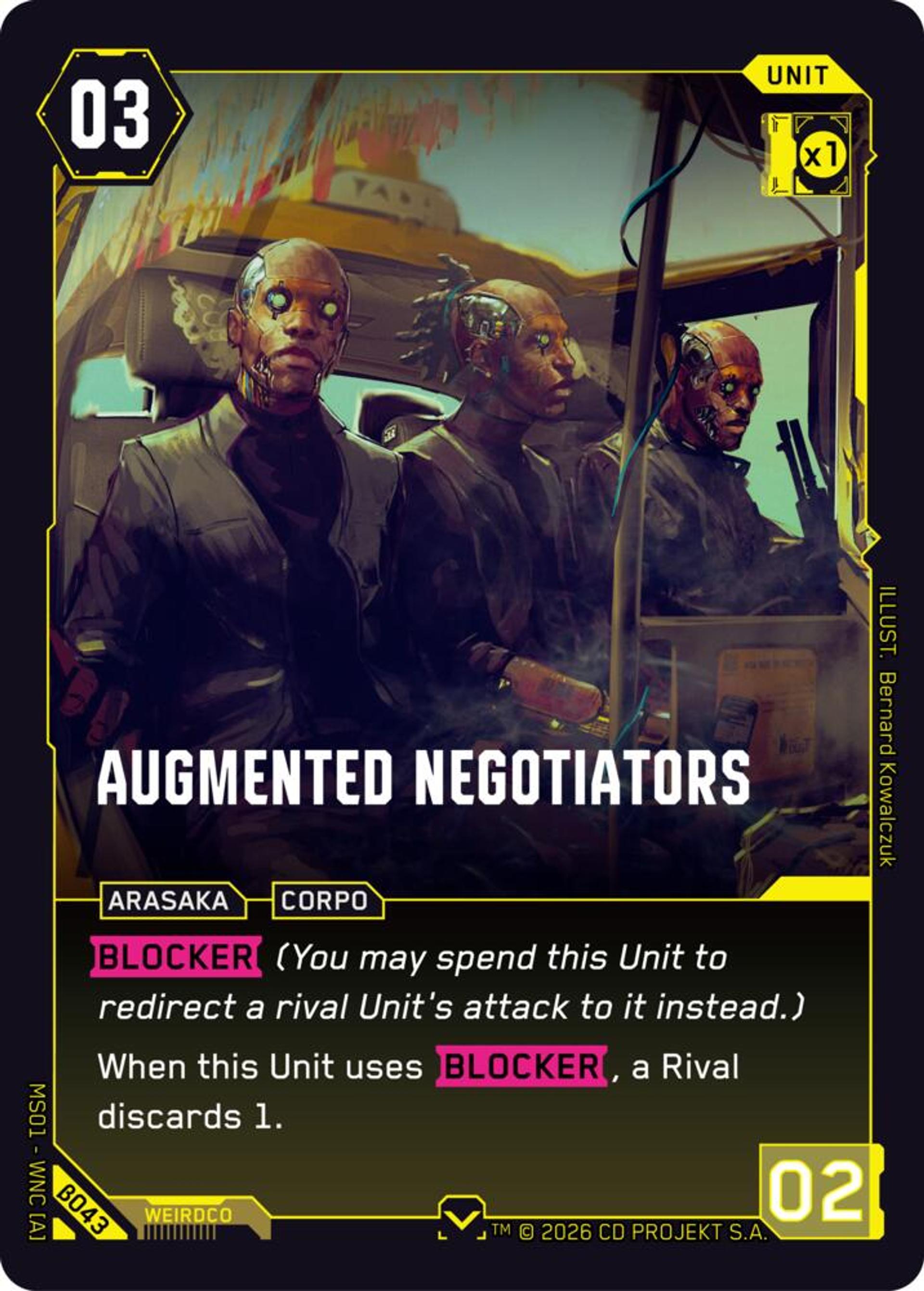 Augmented Negotiators — Welcome to Night City - Beta — Cyberpunk TCG
