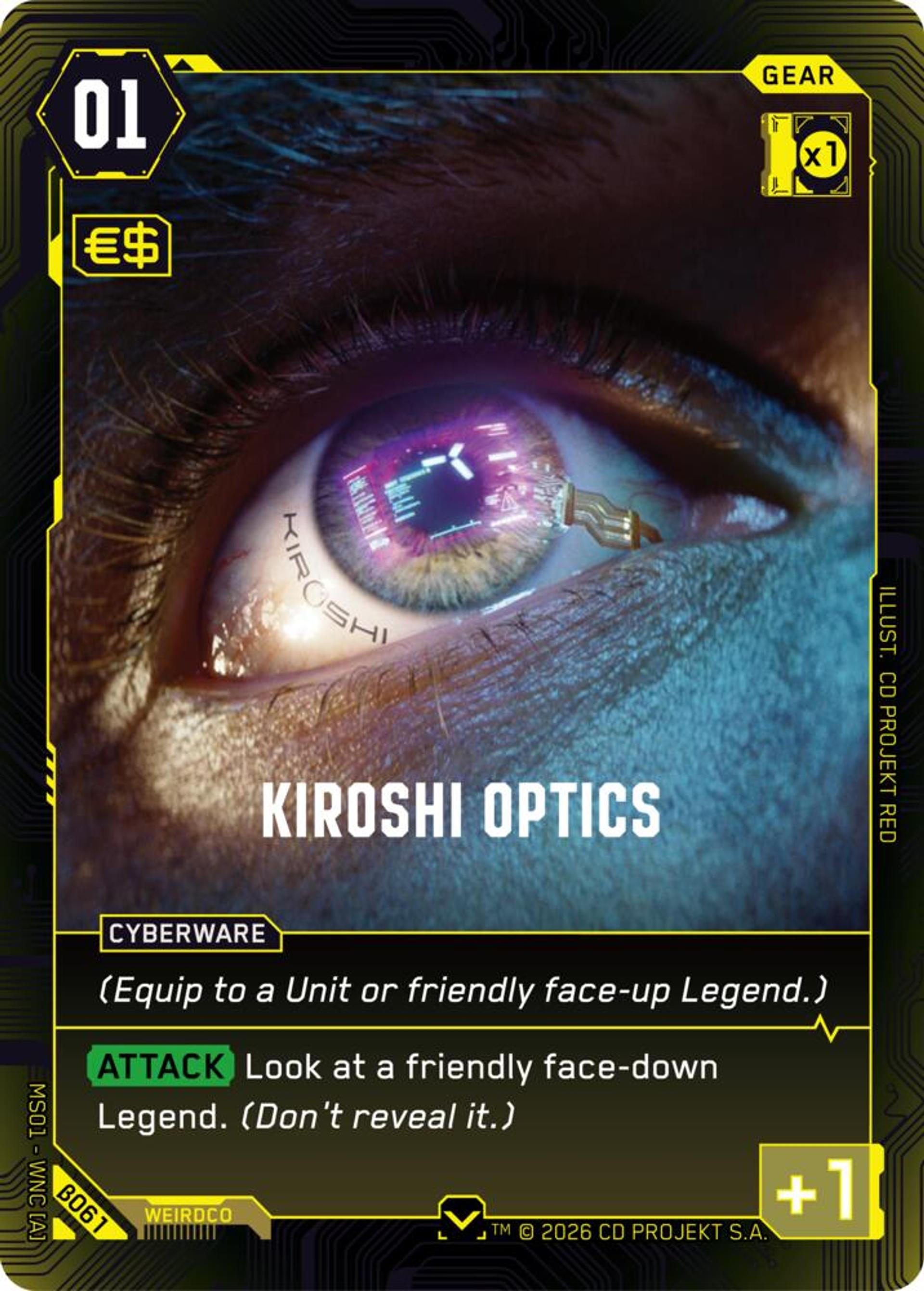 Kiroshi Optics — Welcome to Night City - Beta — Cyberpunk TCG