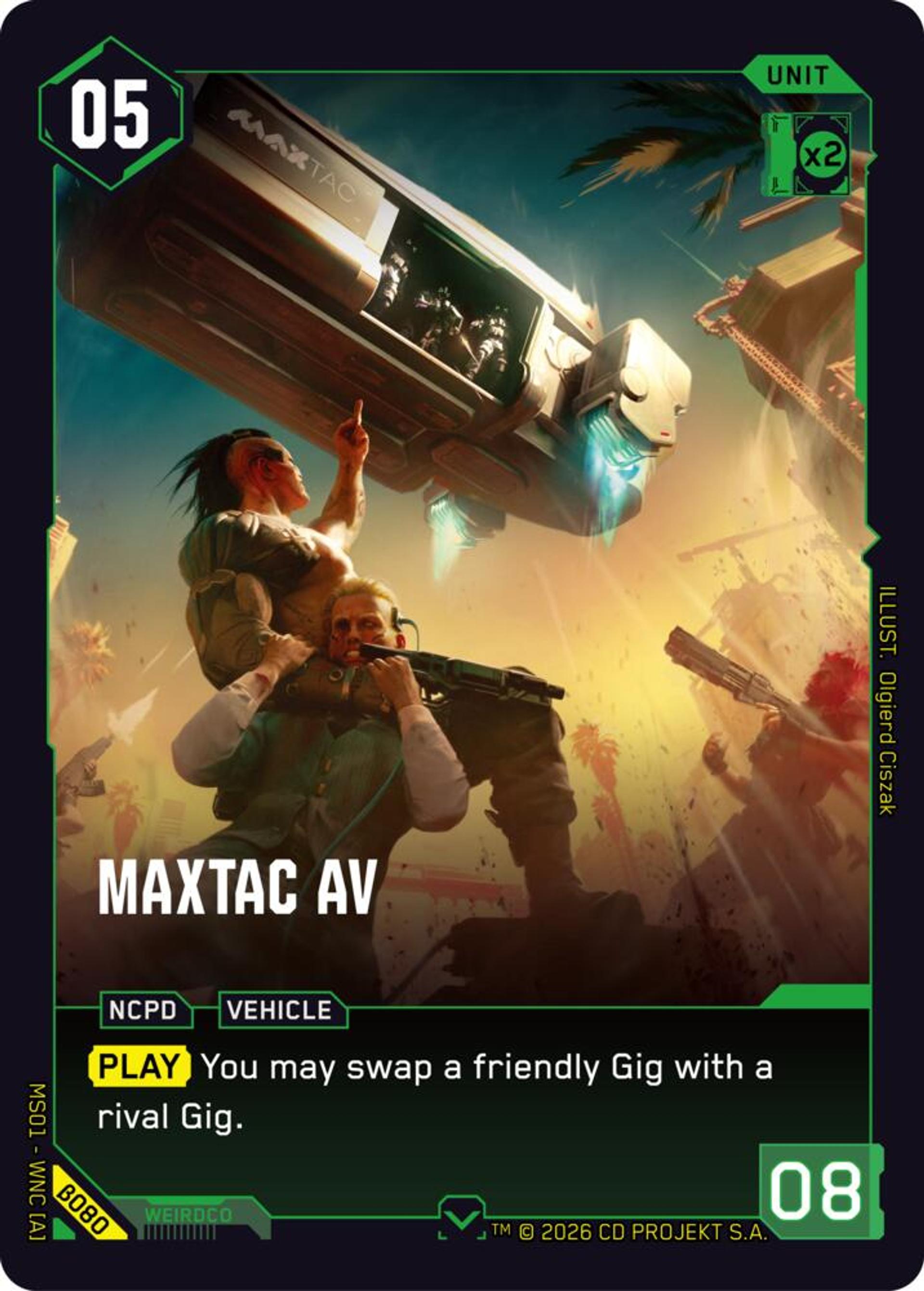 MaxTac AV — Welcome to Night City - Beta — Cyberpunk TCG