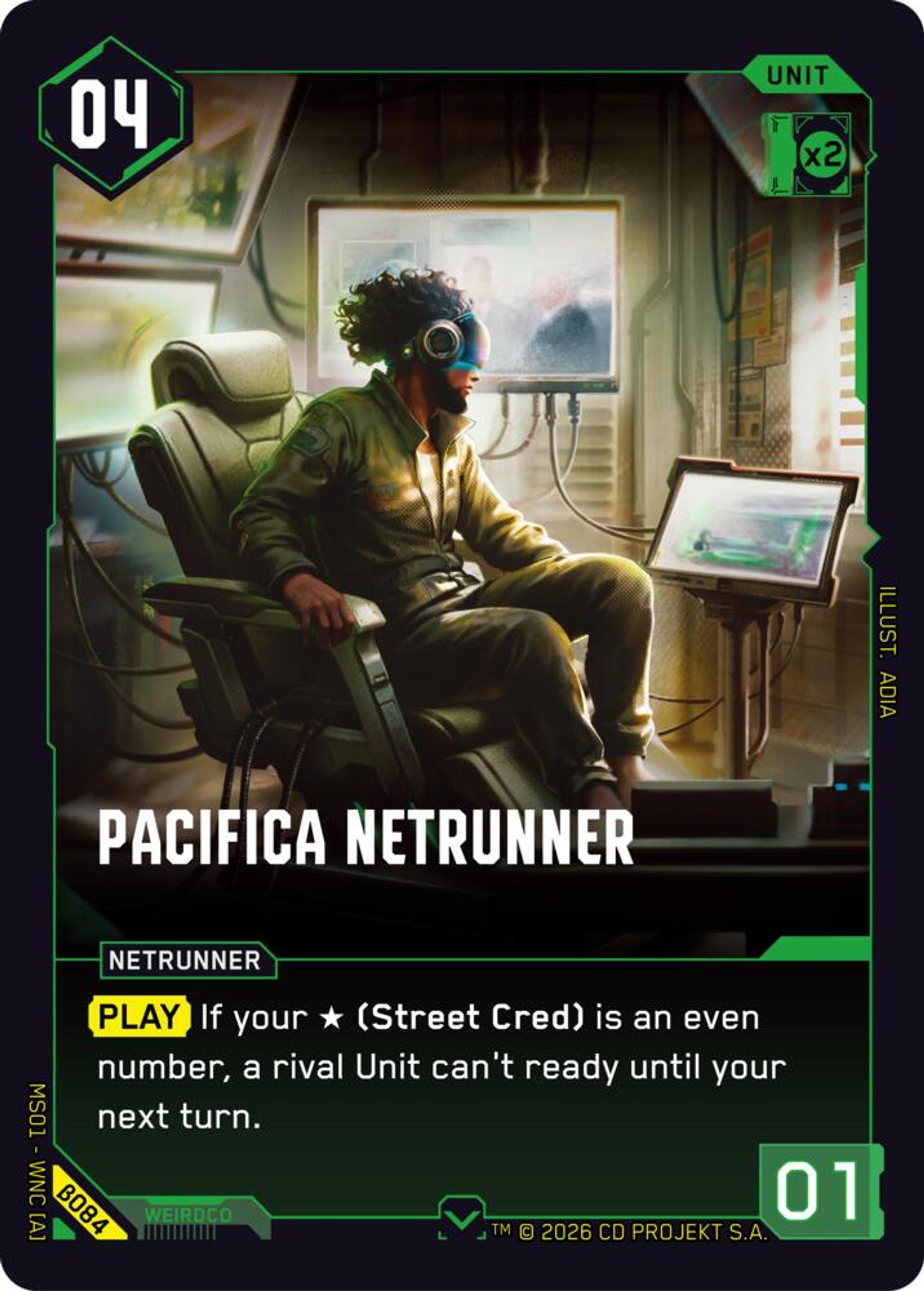 Pacifica Netrunner — Welcome to Night City - Beta — Cyberpunk TCG