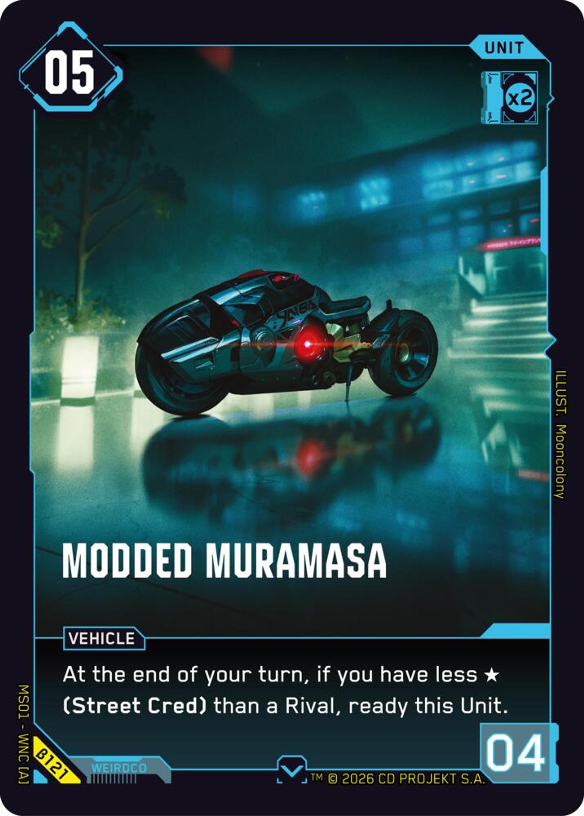 Modded Muramasa — Welcome to Night City - Beta — Cyberpunk TCG