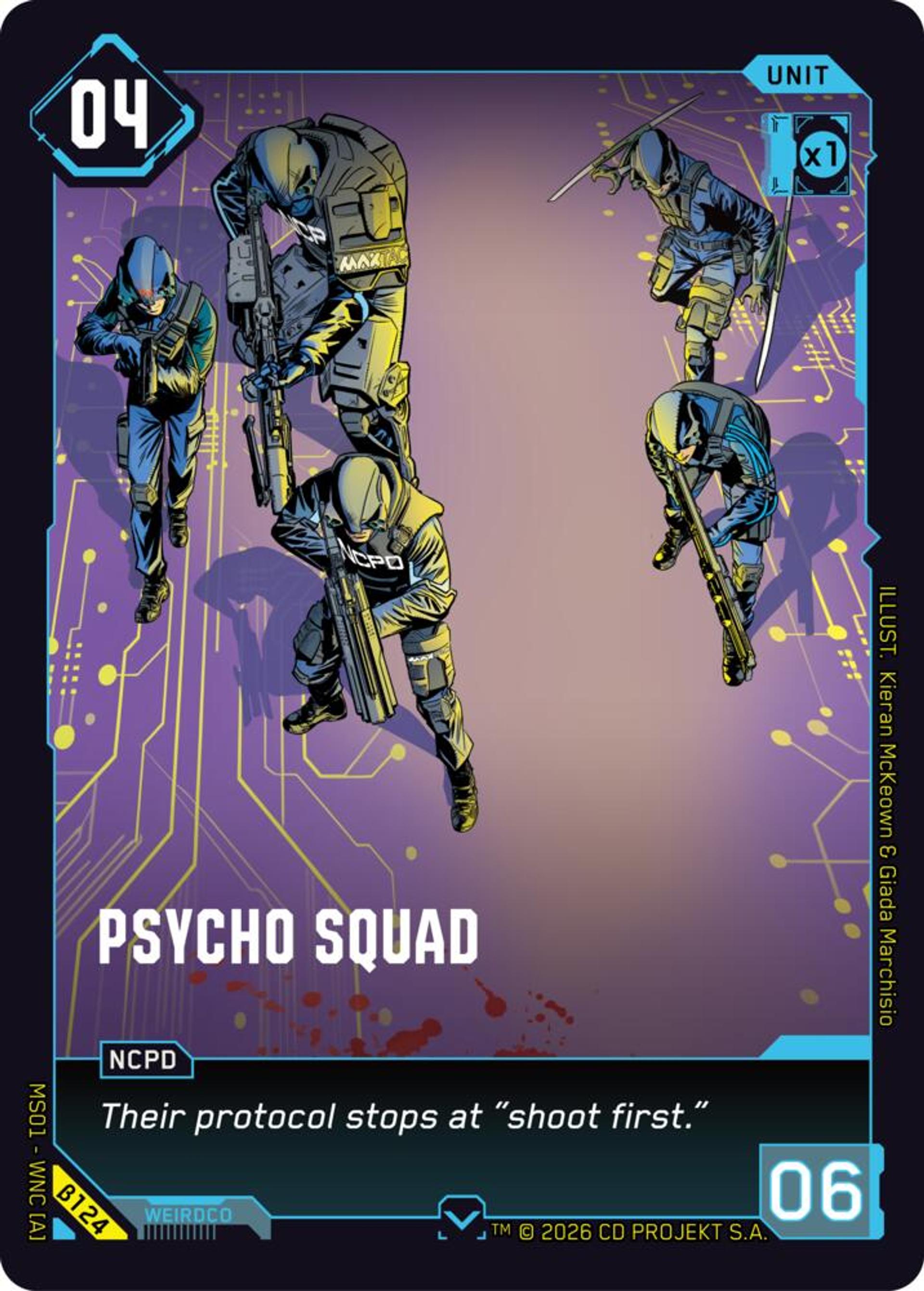 Psycho Squad — Welcome to Night City - Beta — Cyberpunk TCG