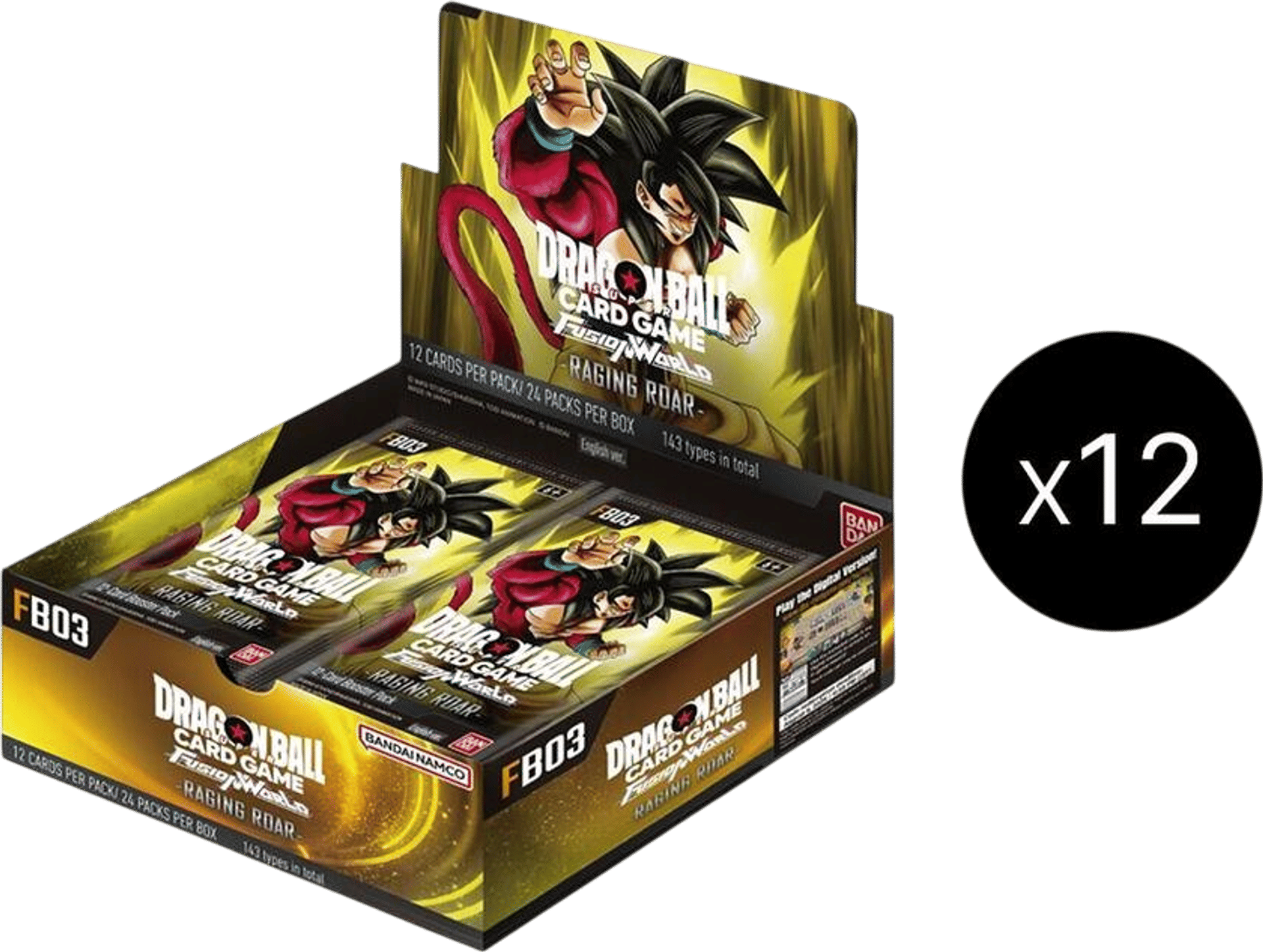 Product image for Carton de boîte de booster Raging Roar