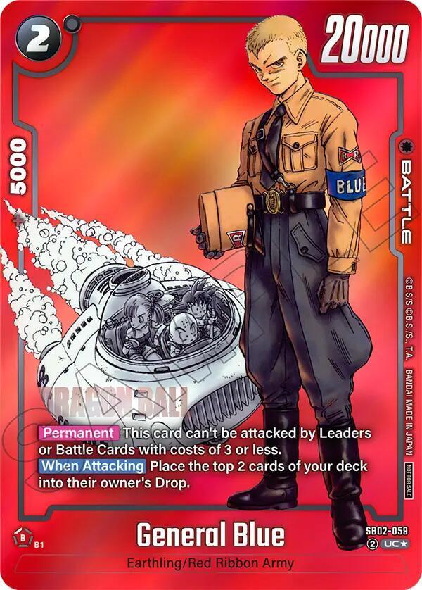 General Blue - SB02-059 (Limited Pack MANGA Version 02) — Tournament and Championship Promos — Dragon Ball Super: Fusion World