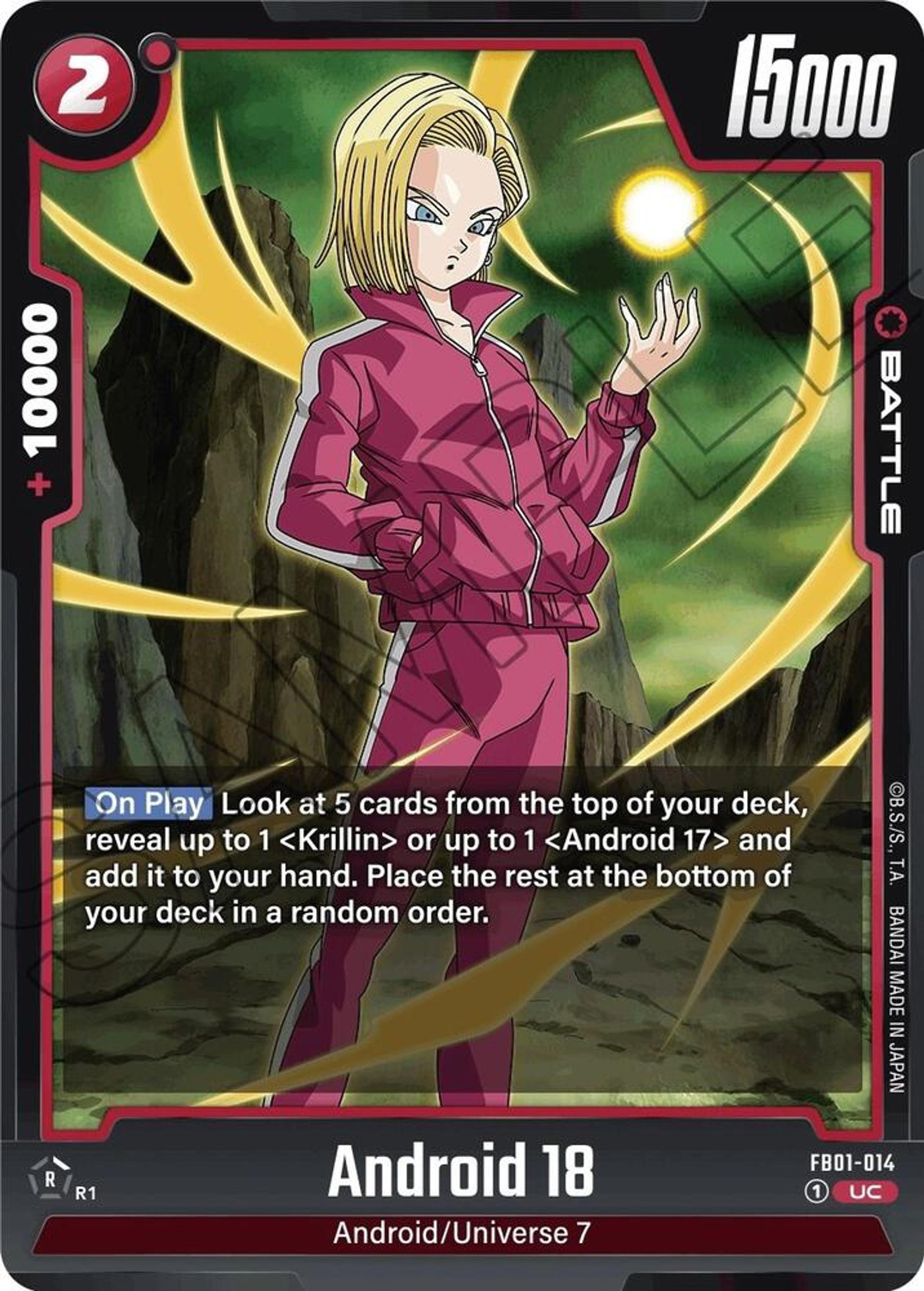 Android 18 - FB01-014 — Awakened Pulse — Dragon Ball Super: Fusion World