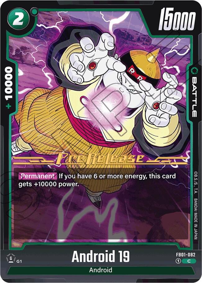 Android 19 — Awakened Pulse Pre-Release Cards — Dragon Ball Super: Fusion World