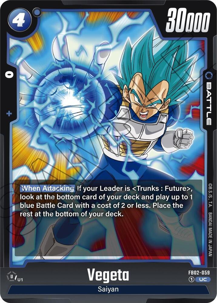 Vegeta - FB02-059 — Blazing Aura — Dragon Ball Super: Fusion World