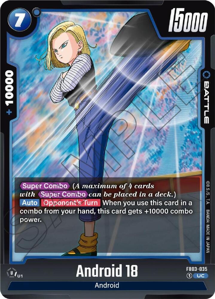 Android 18 — Raging Roar — Dragon Ball Super: Fusion World