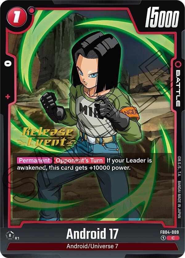 Android 17 — Ultra Limit Release Event Cards — Dragon Ball Super: Fusion World