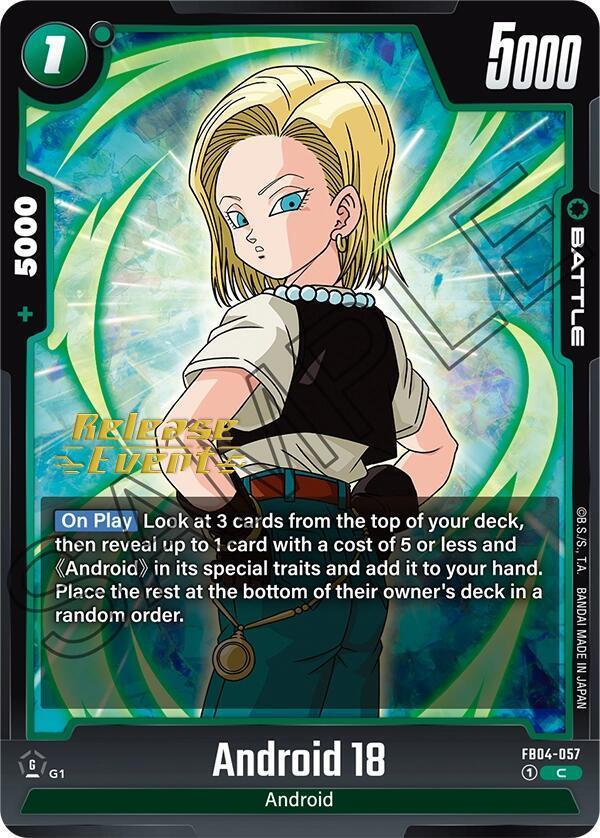 Android 18 — Ultra Limit Release Event Cards — Dragon Ball Super: Fusion World