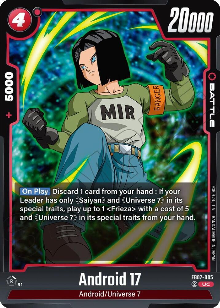 Android 17 - FB07-005 — Wish For Shenron — Dragon Ball Super: Fusion World