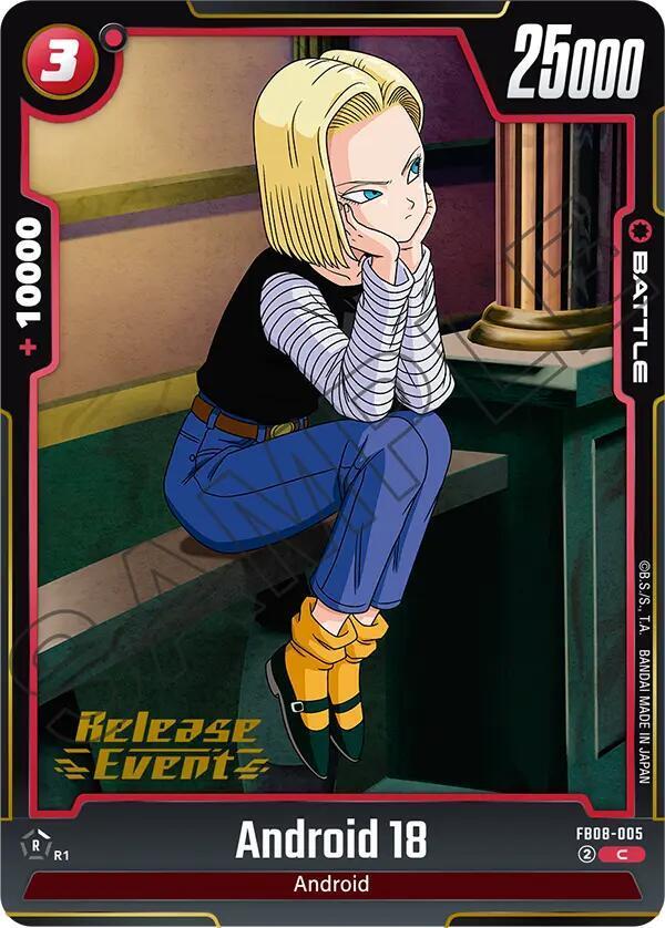 Android 18 — Saiyan's Pride Release Event Cards — Dragon Ball Super: Fusion World