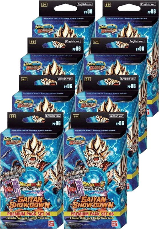 Display Saiyan Showdown Premium Pack Set 06 — Saiyan Showdown — Dragon Ball Super: Masters