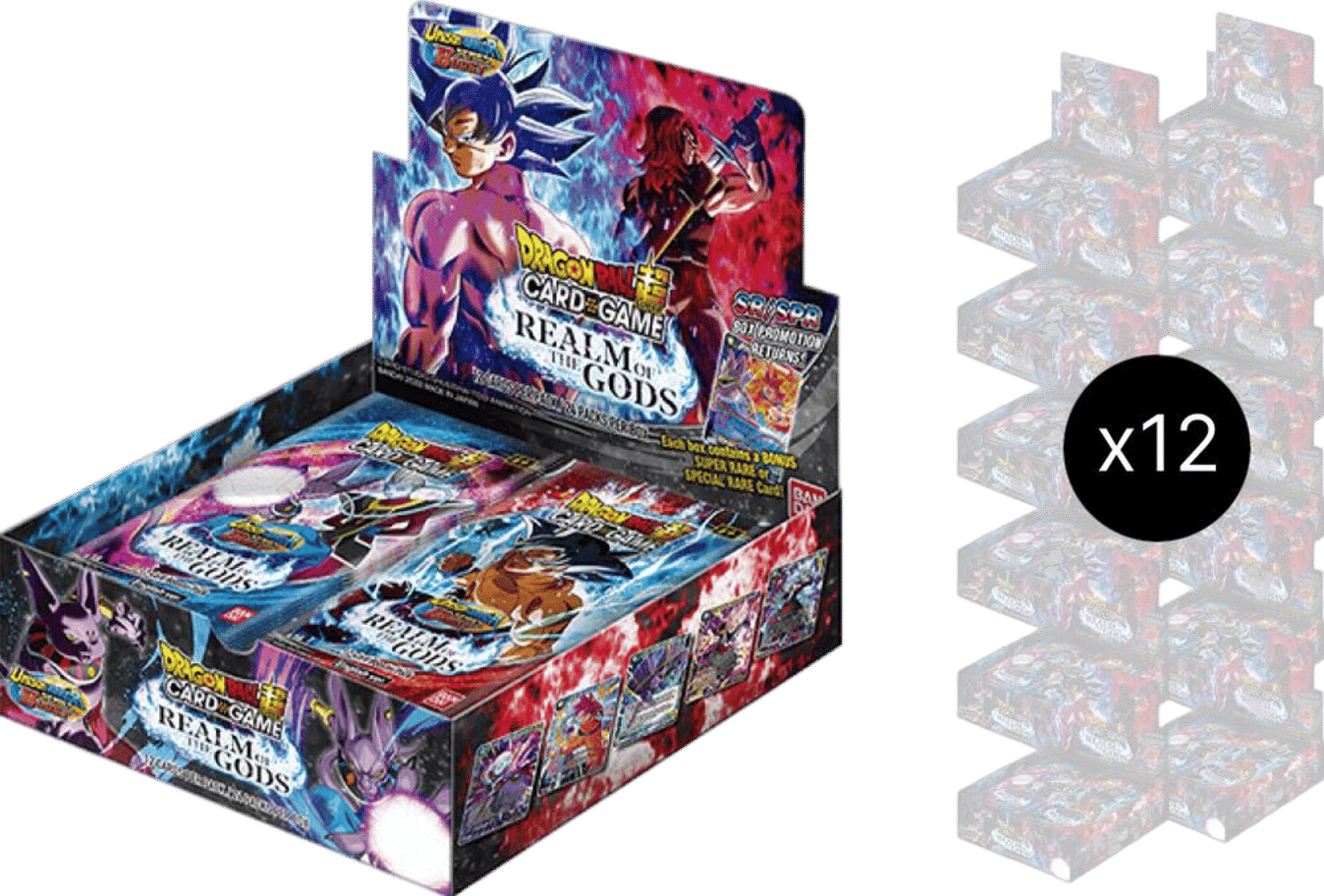 Product image for Carton de boîte de booster Realm of the Gods