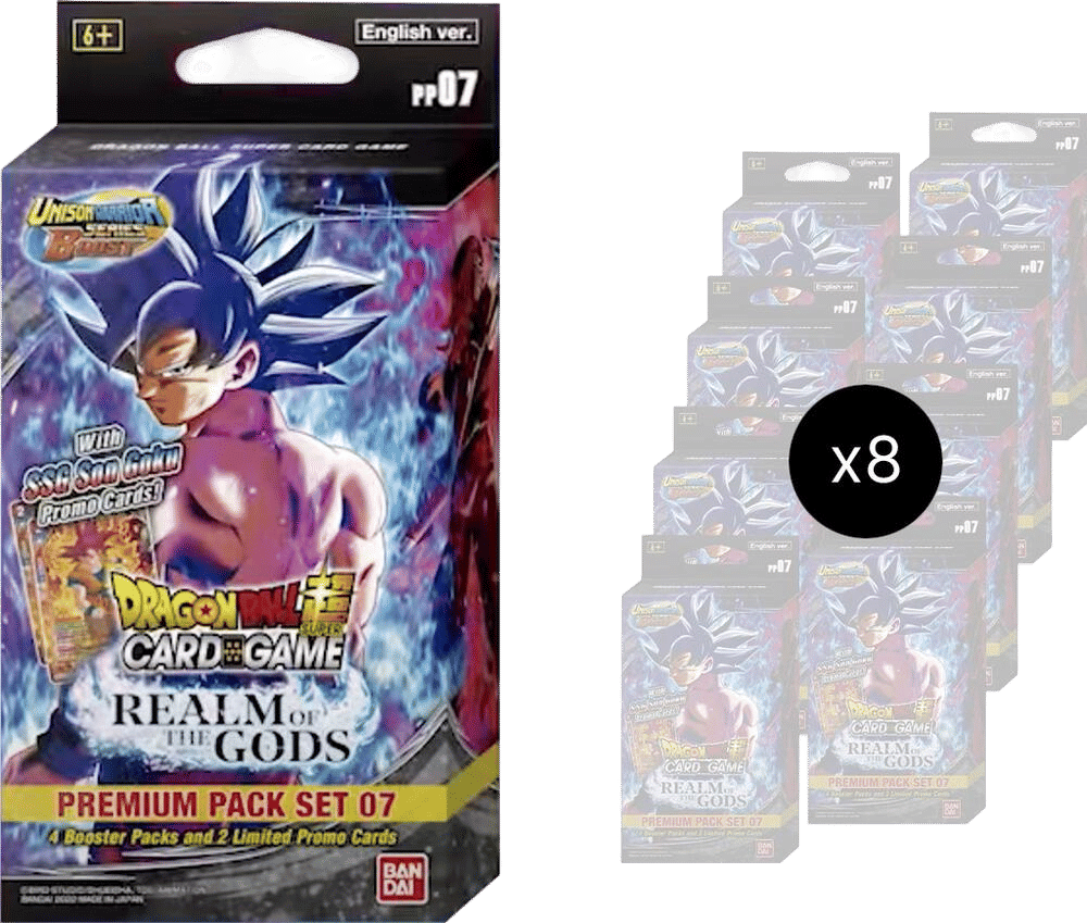 Display Realm of the Gods Premium Pack Set 07 — Realm of the Gods — Dragon Ball Super: Masters